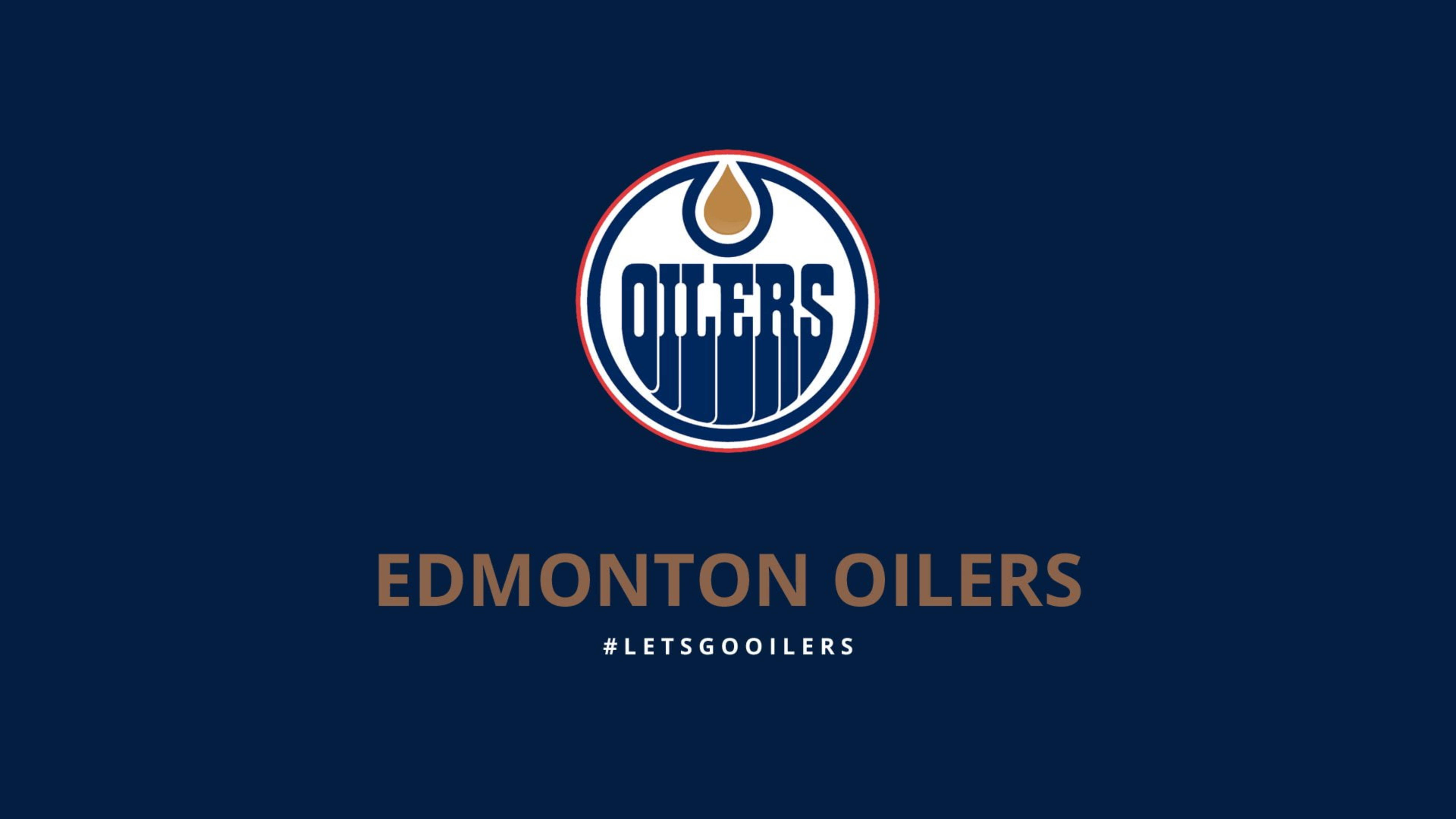Edmonton Oilers, logo, dark blue background, 5K Desktop Wallpaper