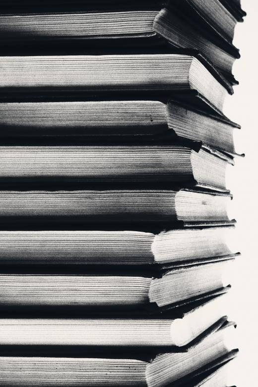 black and white, stacked books, textured spines, SD Phone Wallpaper
