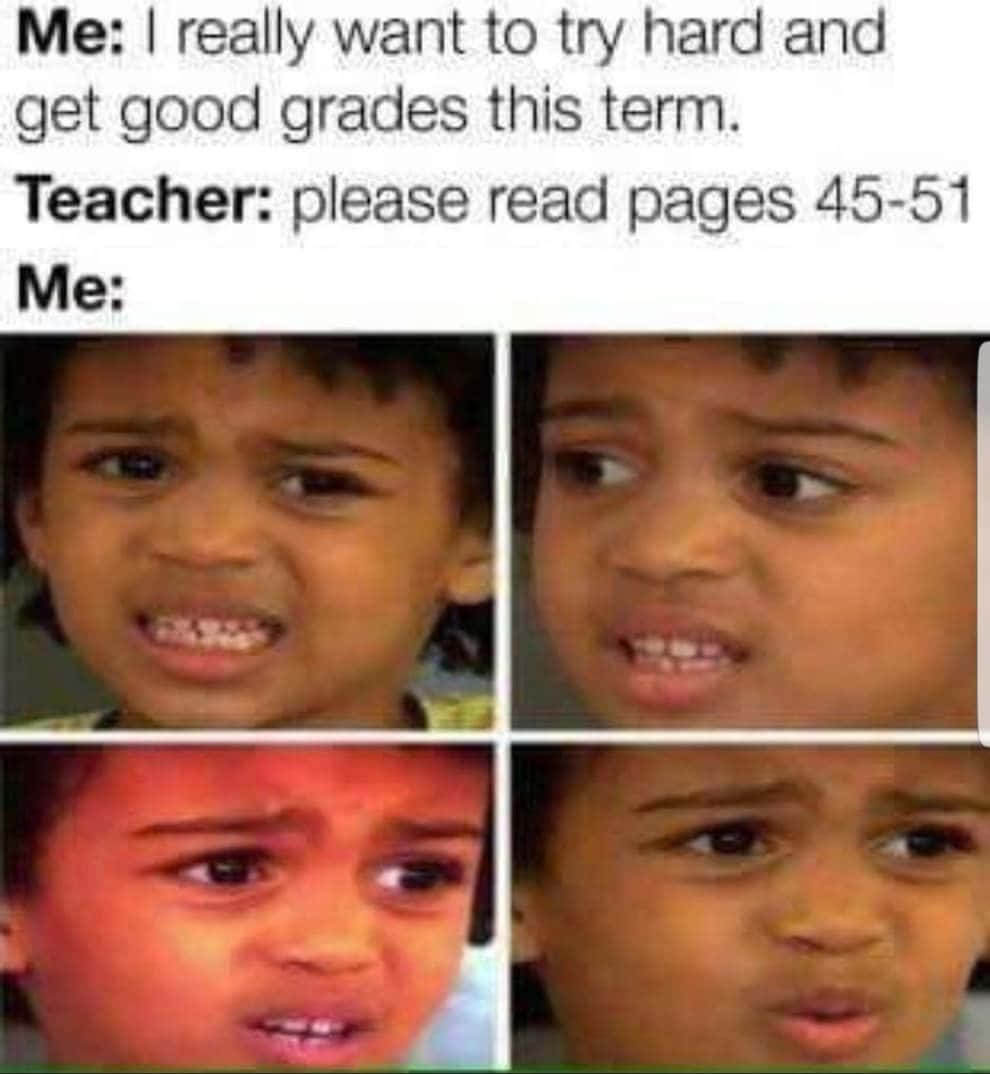 educational memes, four-panel meme, child's escalating frustration, SD Phone Wallpaper