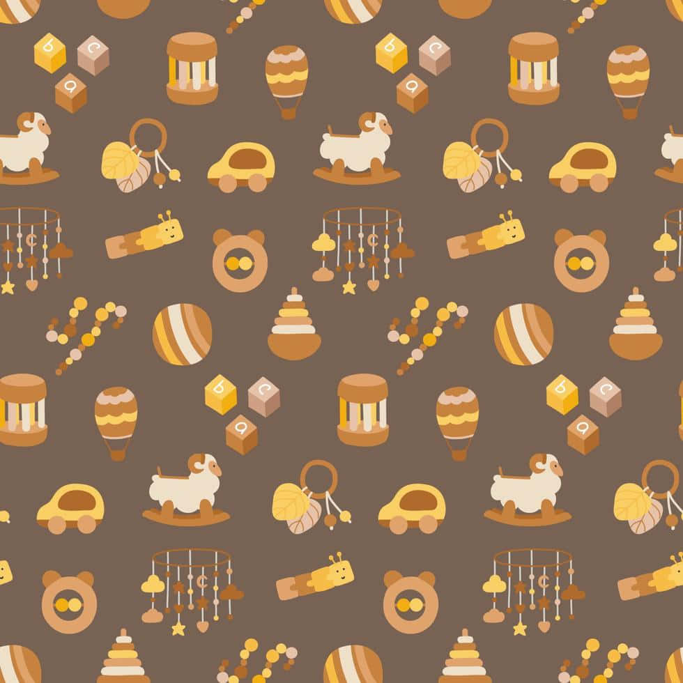 educational toys, baby toys, warm earth tones, SD Desktop Wallpaper