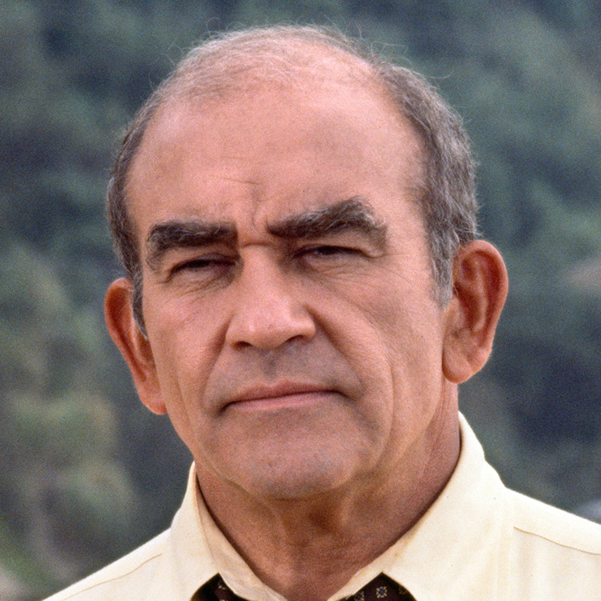 Edward Asner, yellow shirt, close-up portrait, Full HD Desktop Wallpaper