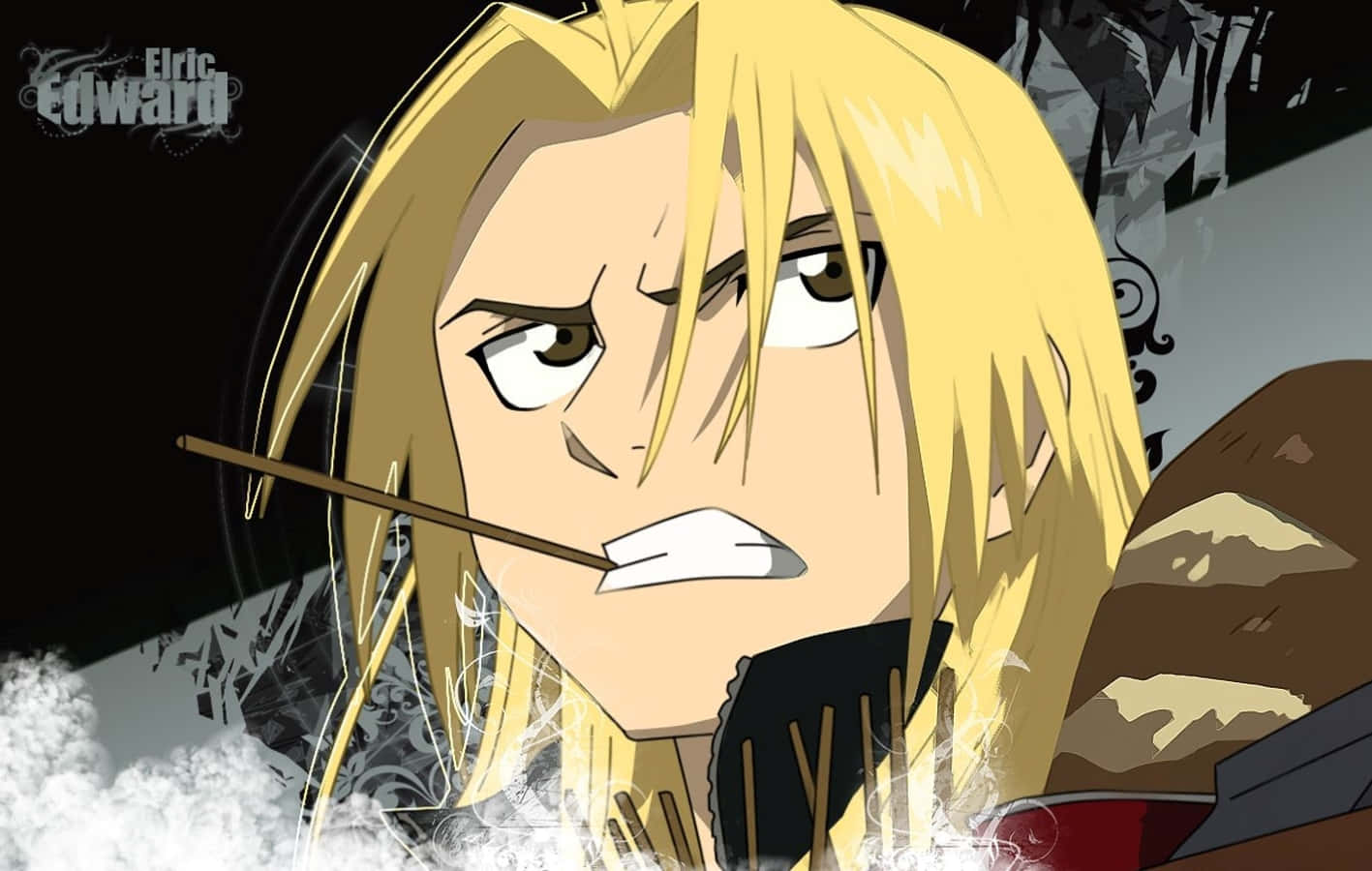 Edward Elric, blonde hair, intense eyes, HD Desktop Wallpaper