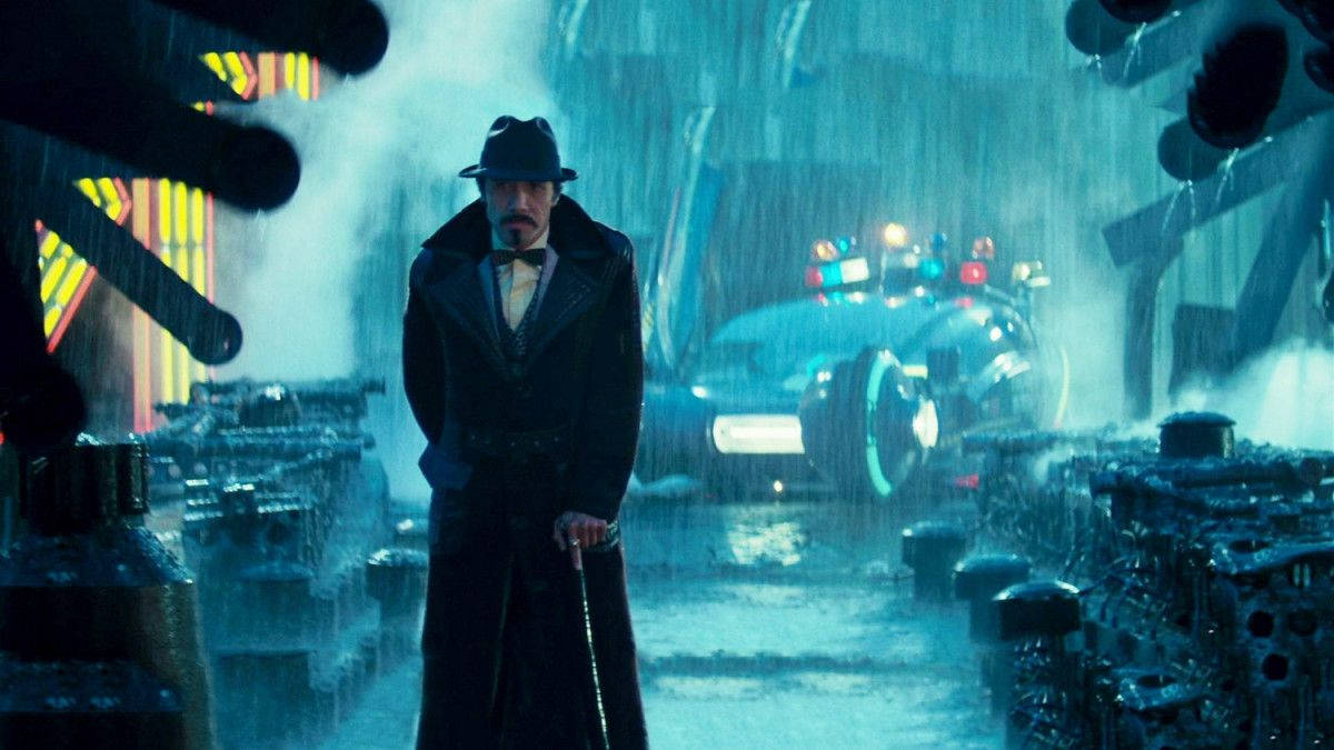 Edward James Olmos, fedora, trench coat, SD Desktop Wallpaper