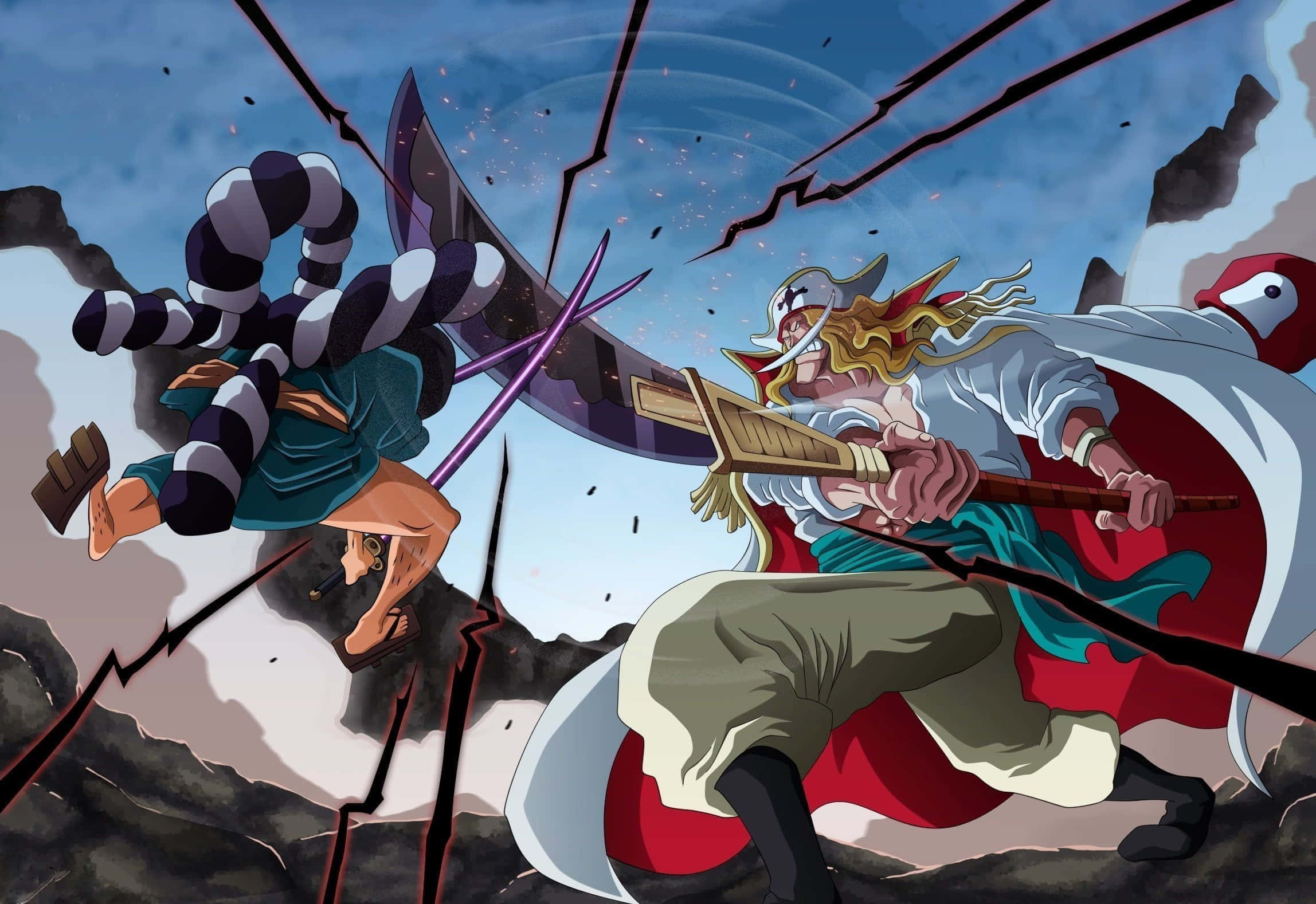 Edward Newgate, anime warriors, swords, Full HD Desktop Wallpaper