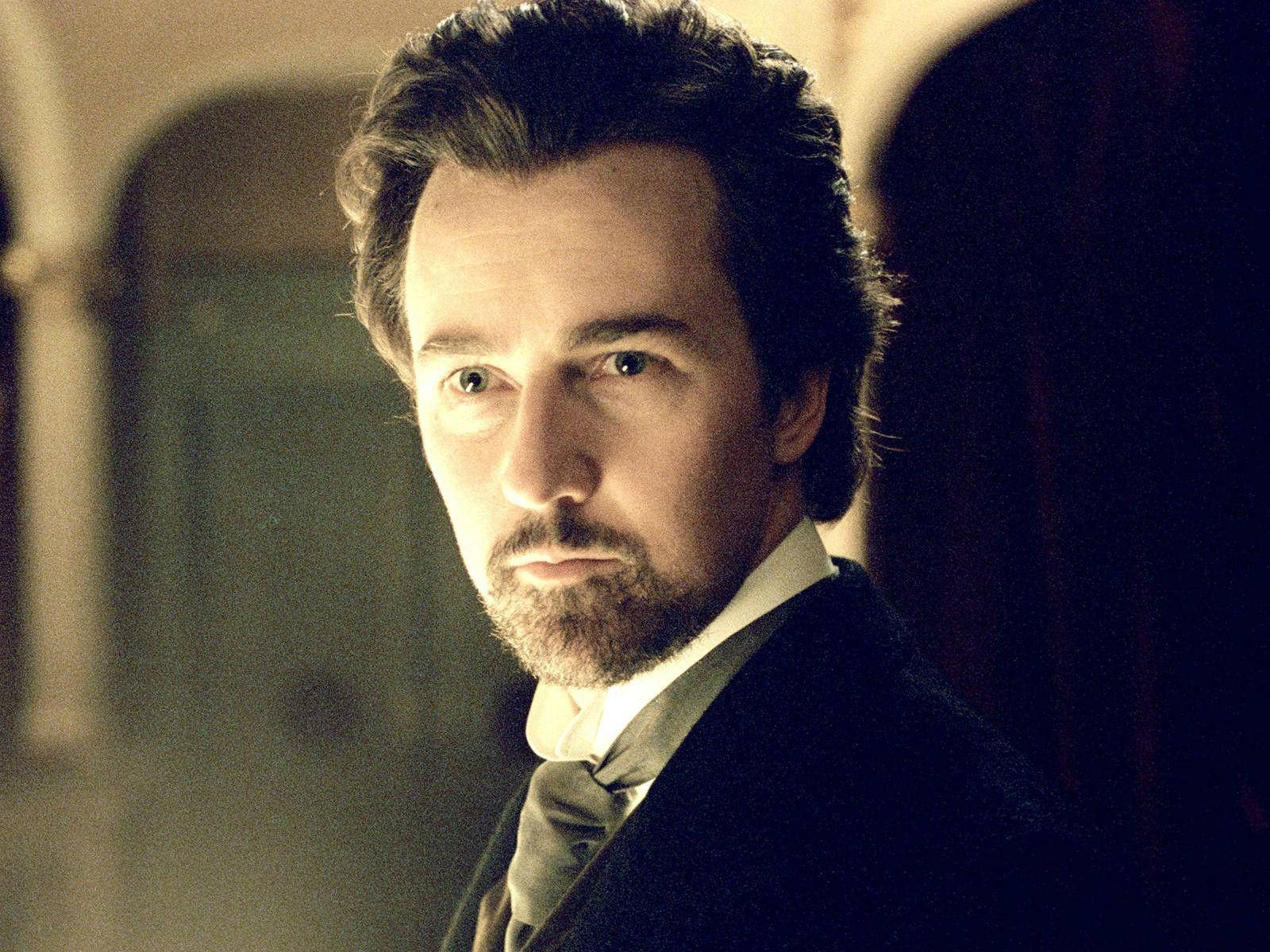Edward Norton, formal suit, dark hair, HD Desktop Wallpaper