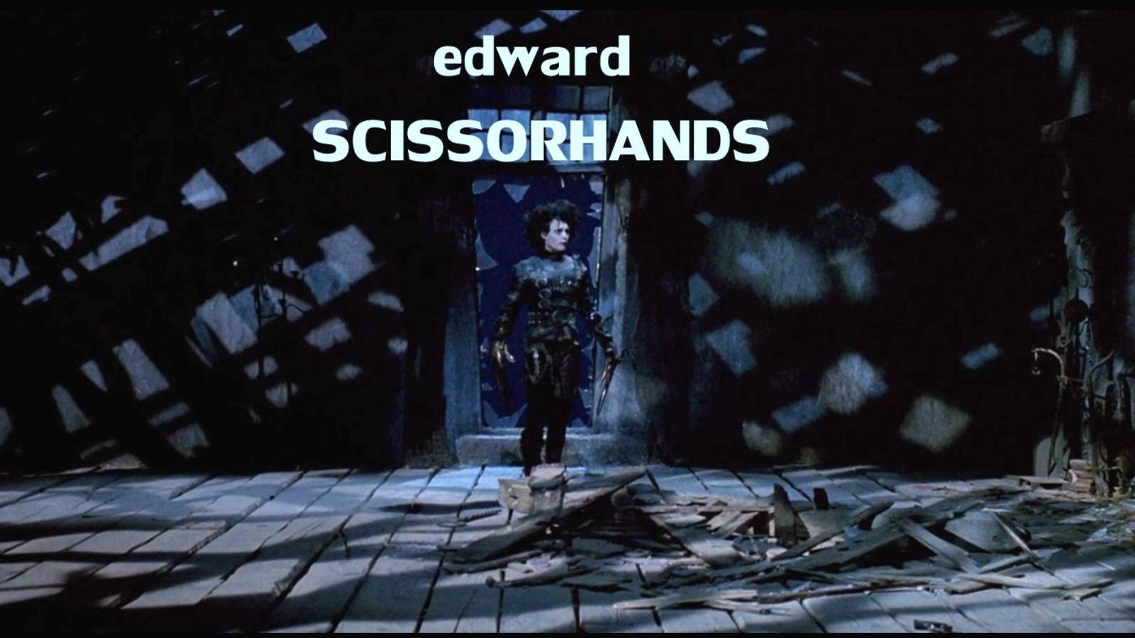 Edward Scissorhands, attic, broken doorway, HD Desktop Wallpaper