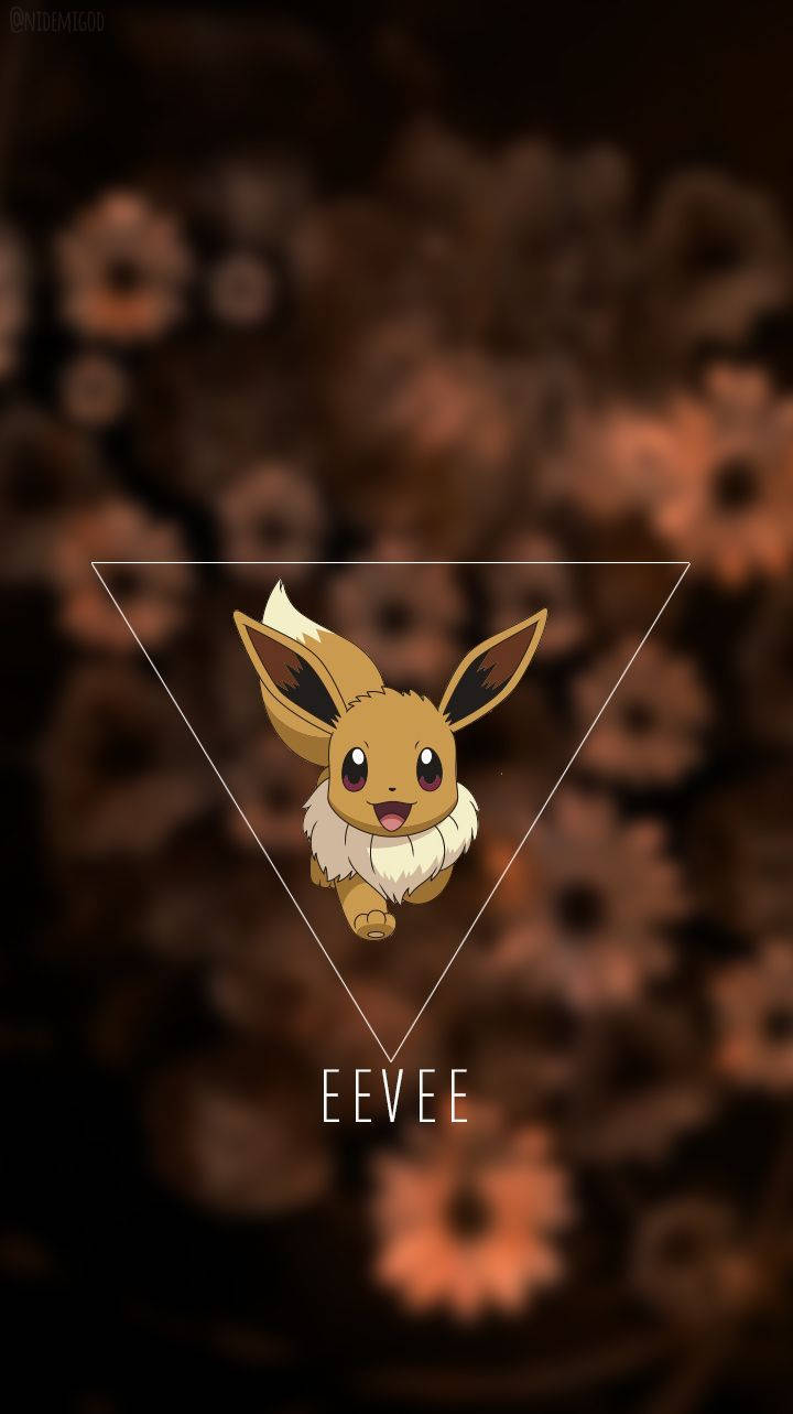 Eevee, anime character, white triangle, HD Phone Wallpaper