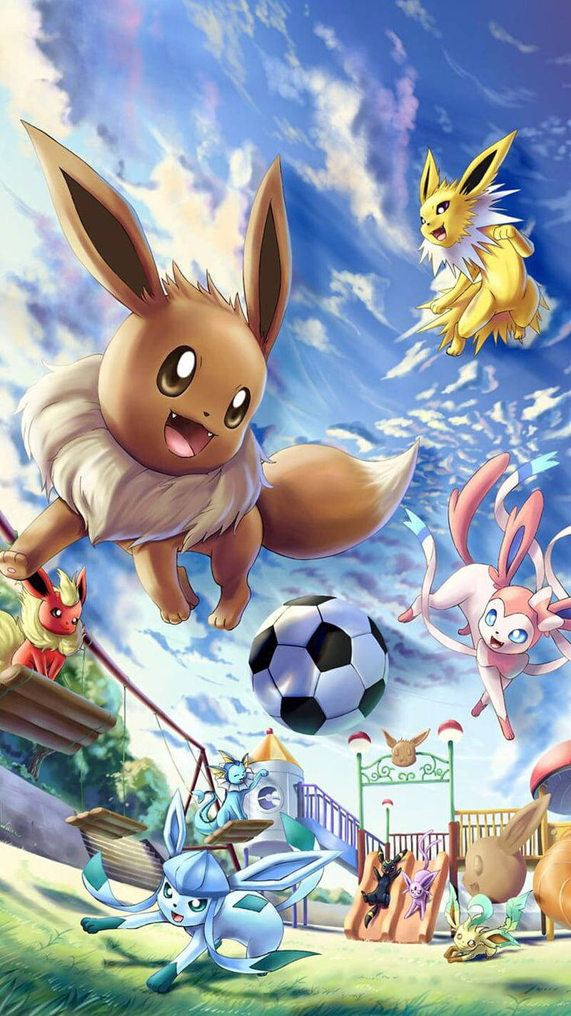 Eevee, iPhone, soccer, HD Phone Wallpaper
