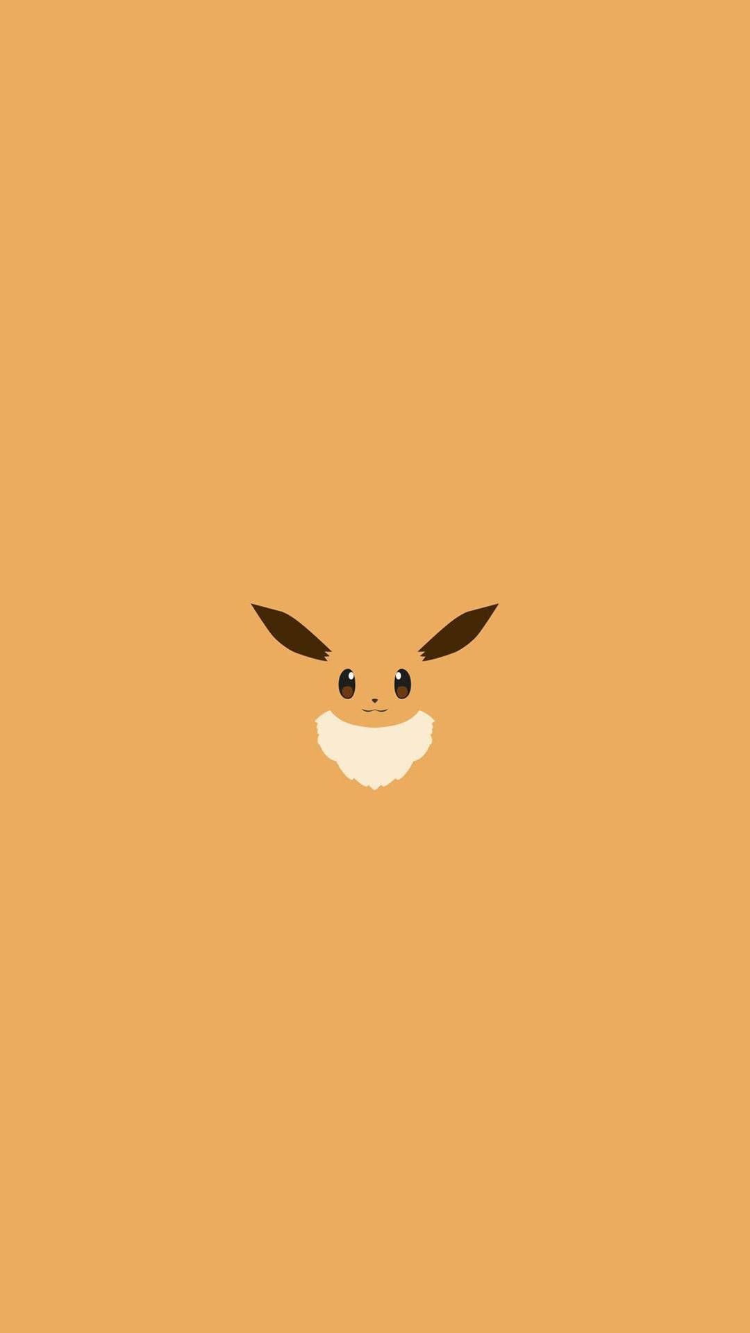 Eevee, iPhone, minimalist illustration, Full HD Phone Wallpaper