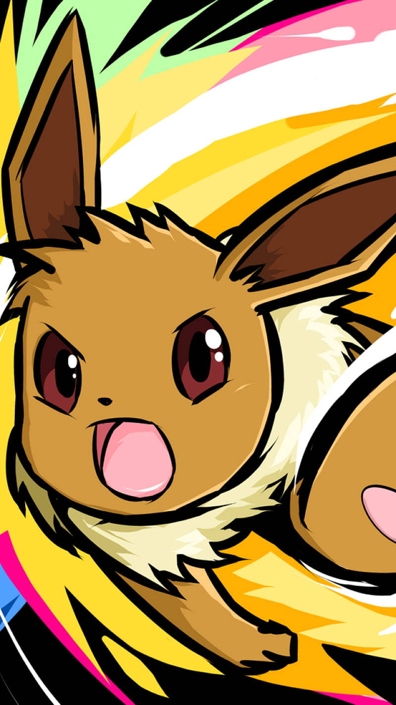 Eevee iPhone, Eevee, anime-style, HD Phone Wallpaper