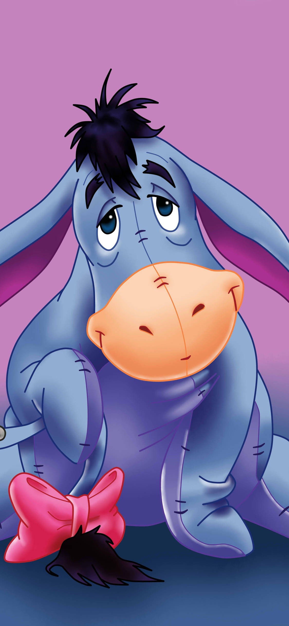 Eeyore, iPhone X, cartoon, Full HD Phone Wallpaper