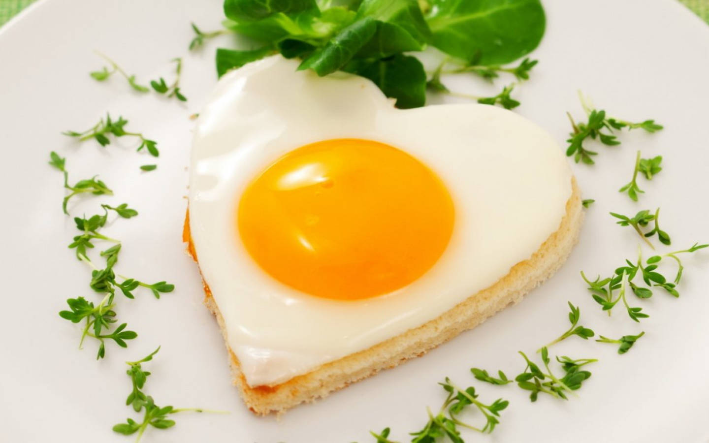 heart shaped sunny side up egg, vibrant yolk, toast, HD Desktop Wallpaper