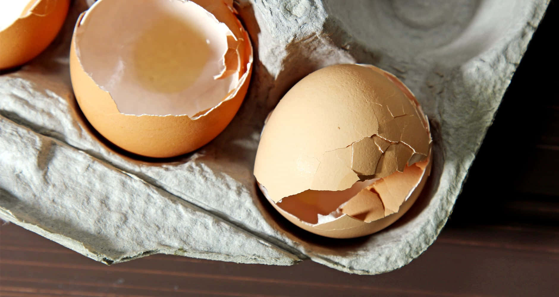Eggshell, brown eggs, cardboard tray, HD Desktop Wallpaper