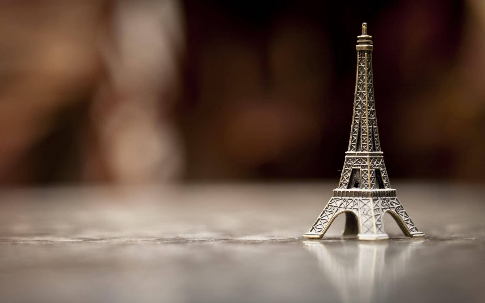 Eiffel Tower, silver, miniature, HD Desktop Wallpaper