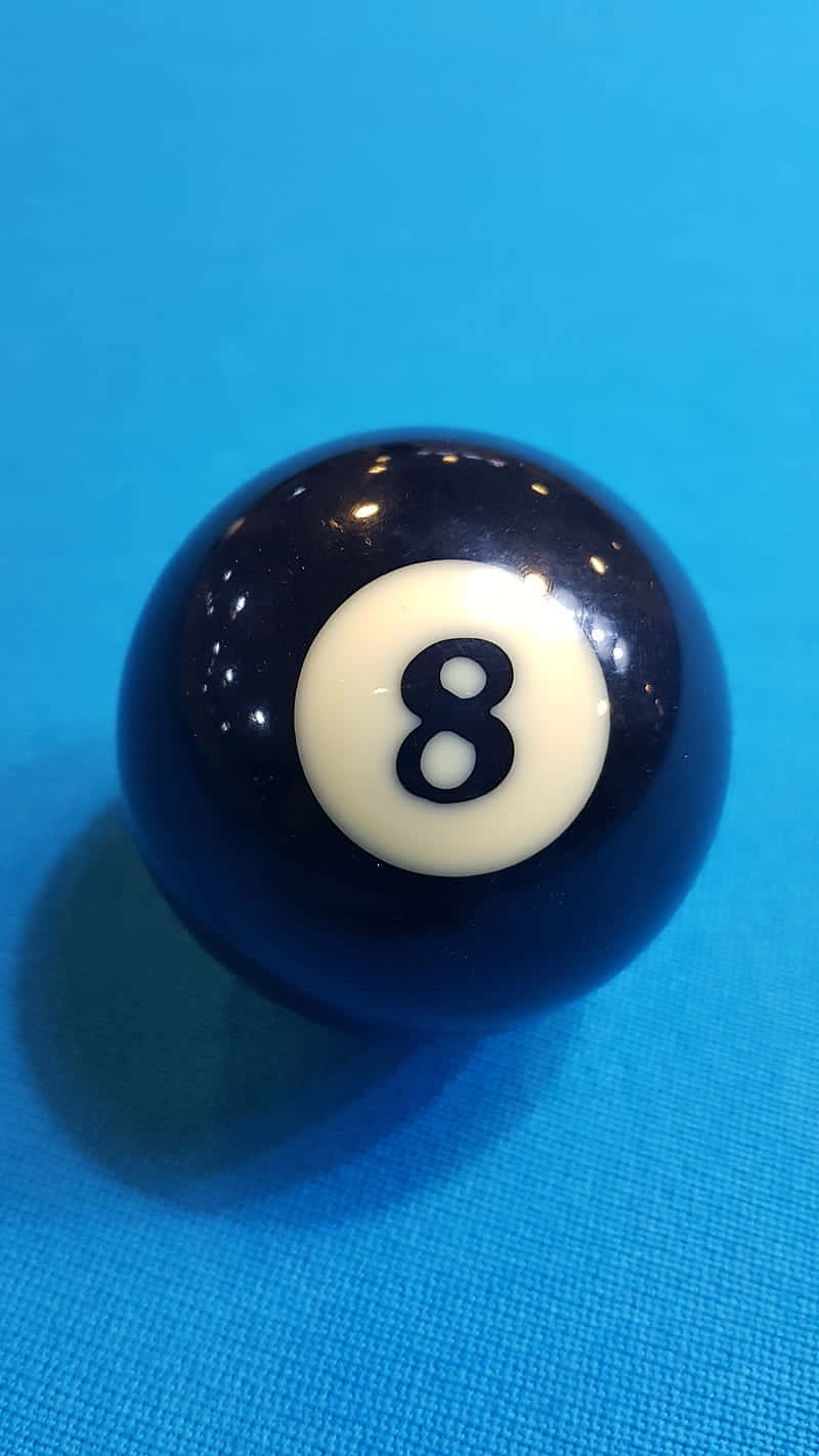 Eight Ball, glossy black eight ball, cream center, HD Phone Wallpaper