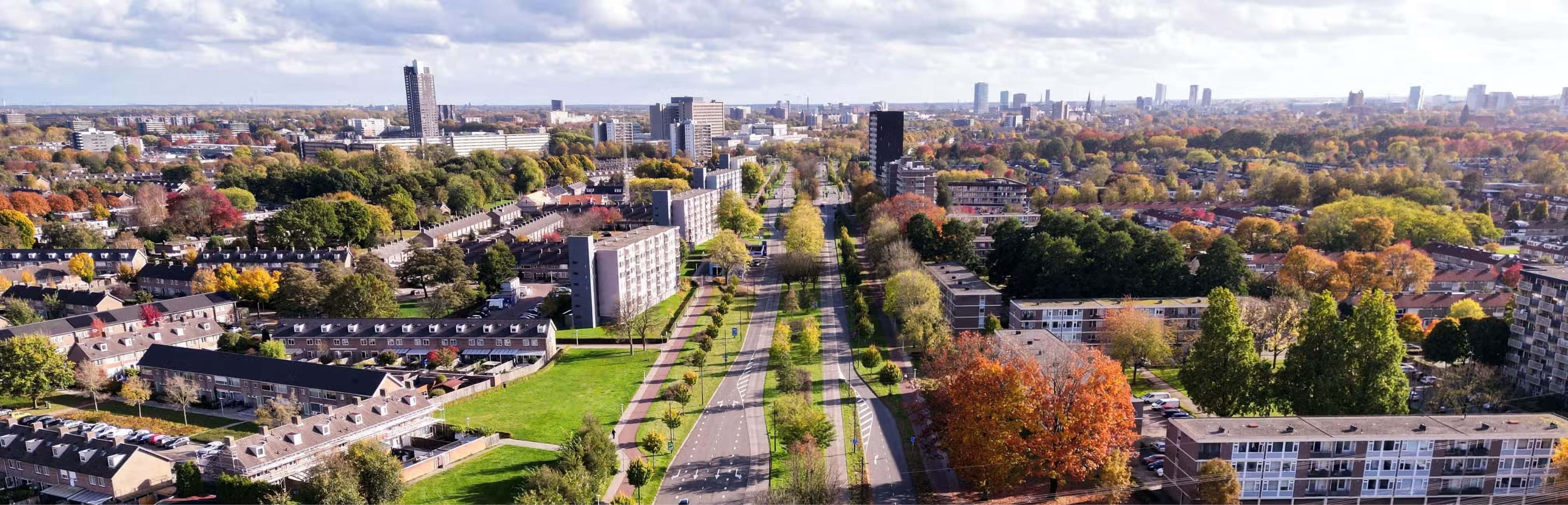 Eindhoven, autumn, aerial view, 4K Desktop Wallpaper