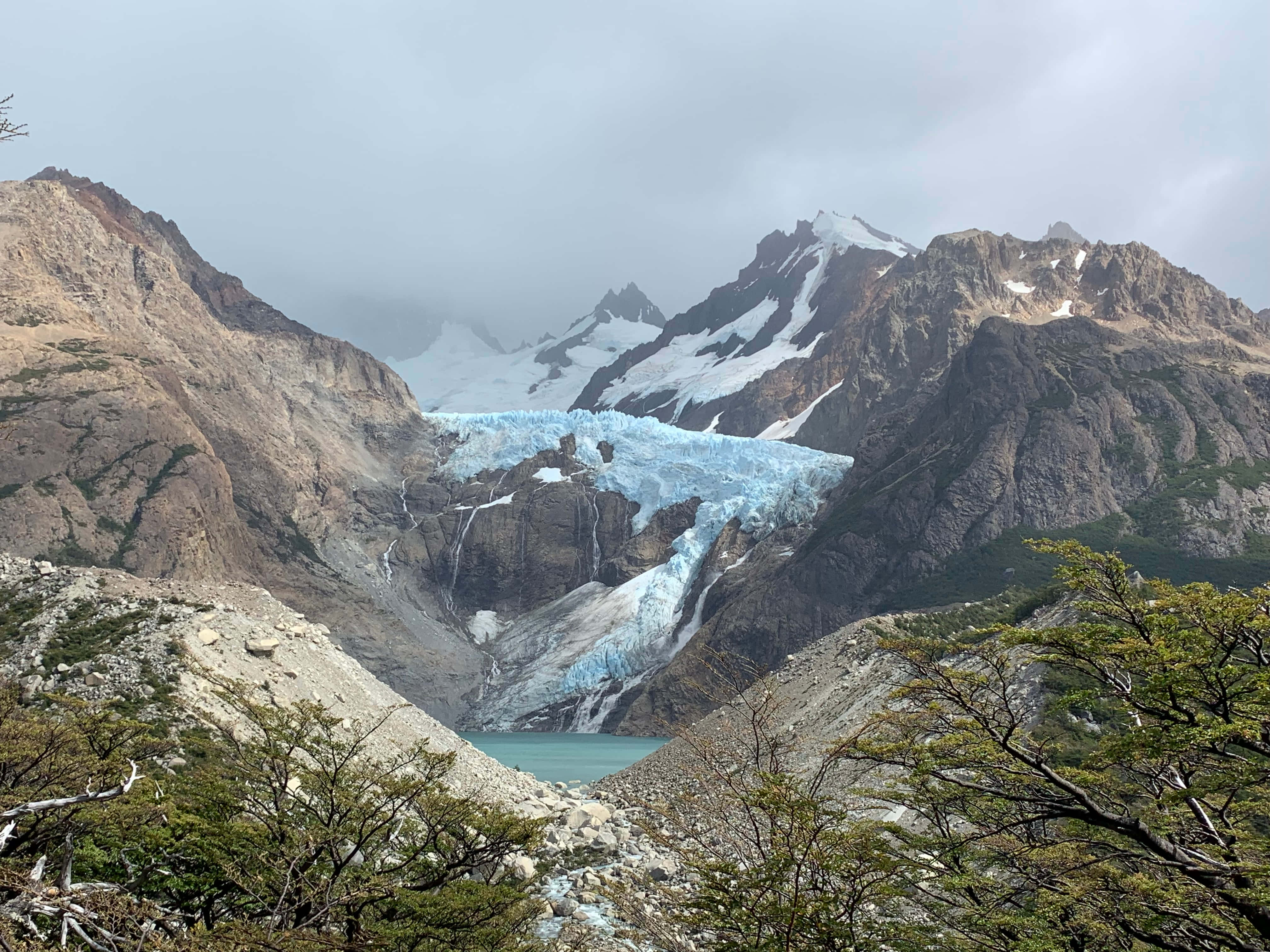 El Chalten, glacier, rugged mountains, 4K Desktop Wallpaper