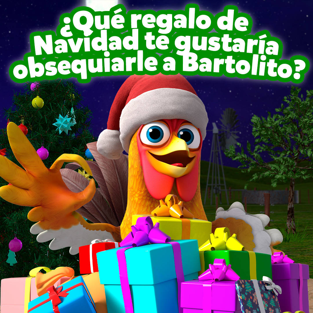 El Reino Infantil, Santa hat, colorful presents, SD Desktop Wallpaper