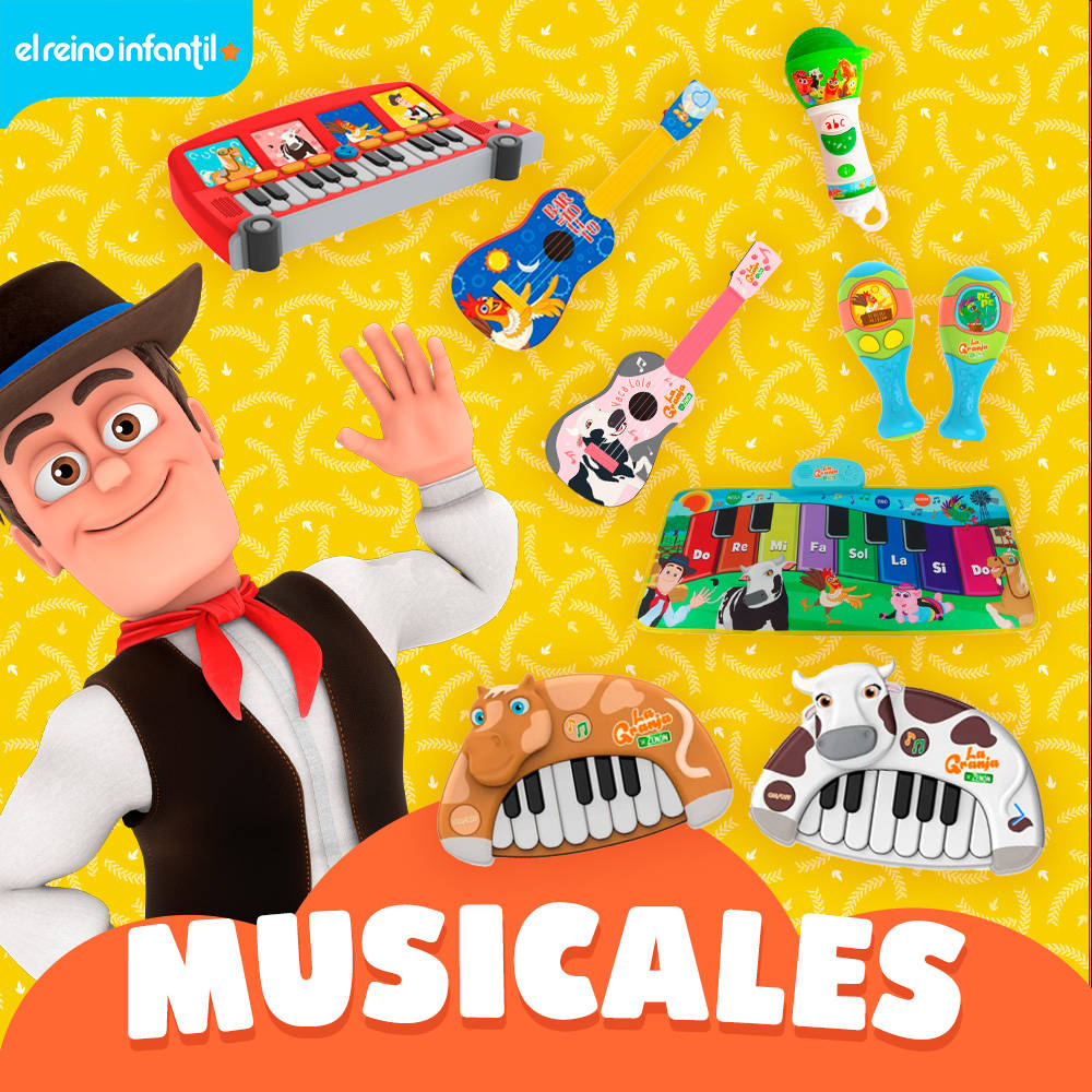 El Reino Infantil, cartoon man, colorful children's musical toys, SD Desktop Wallpaper