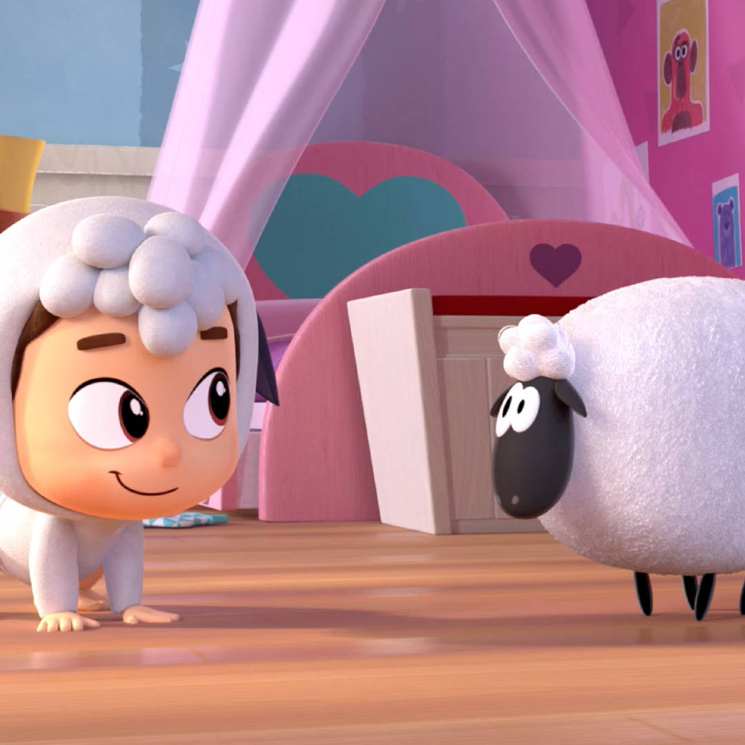 El Reino Infantil, sheep costume, pink playroom, SD Desktop Wallpaper