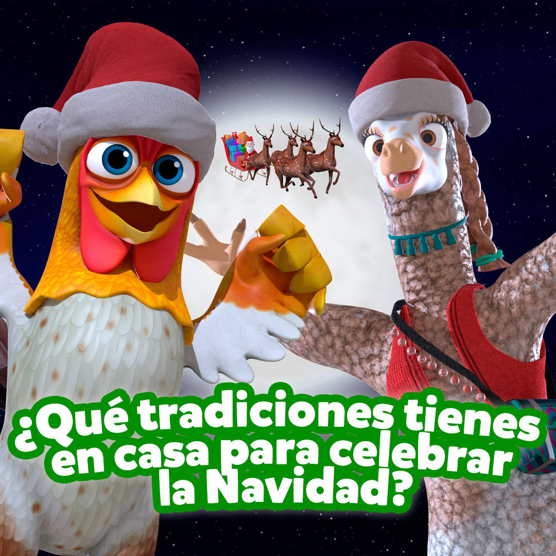 El Reino Infantil, chicken, reindeers, SD Desktop Wallpaper
