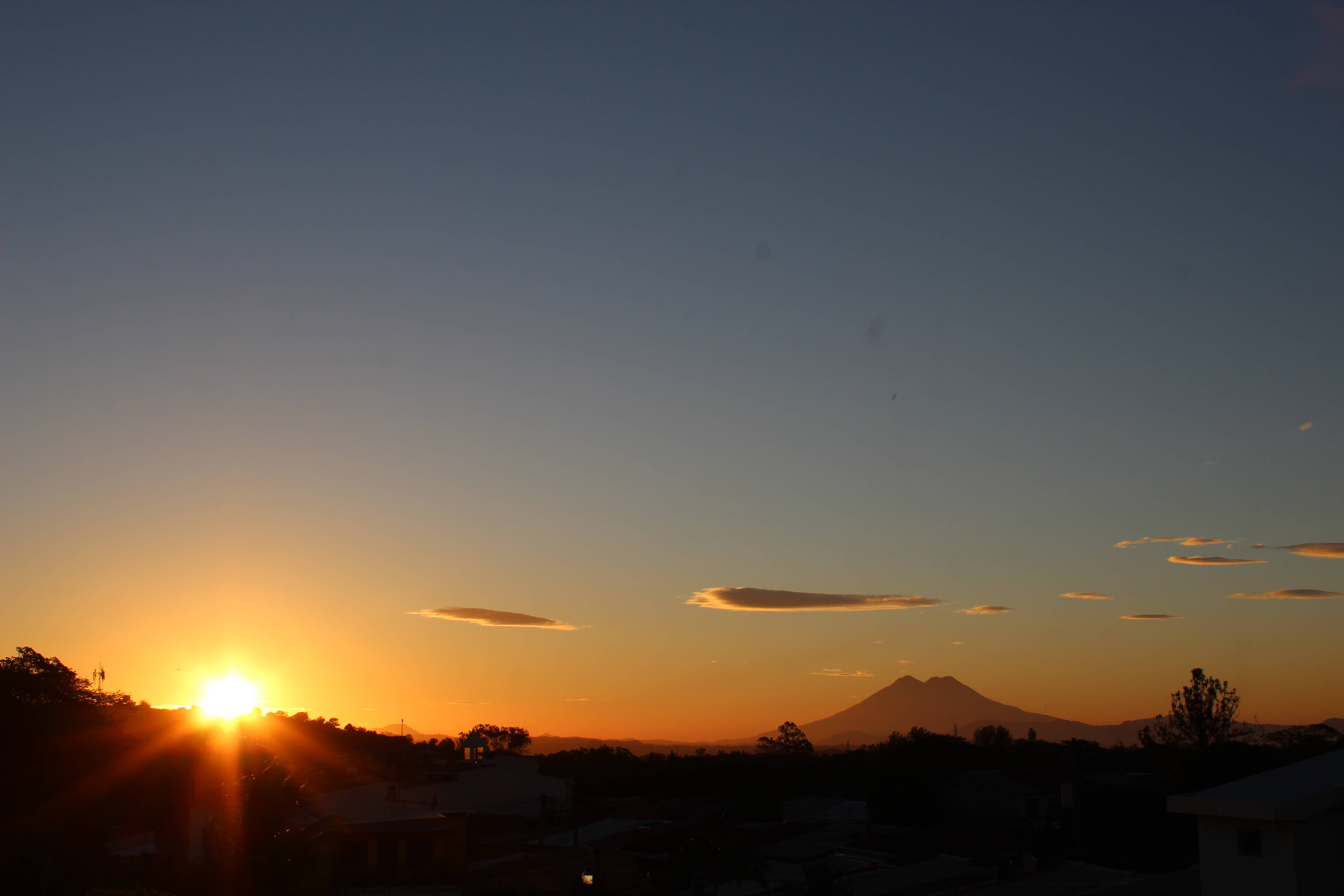 El Salvador, sunset, mountain, 5K Desktop Wallpaper