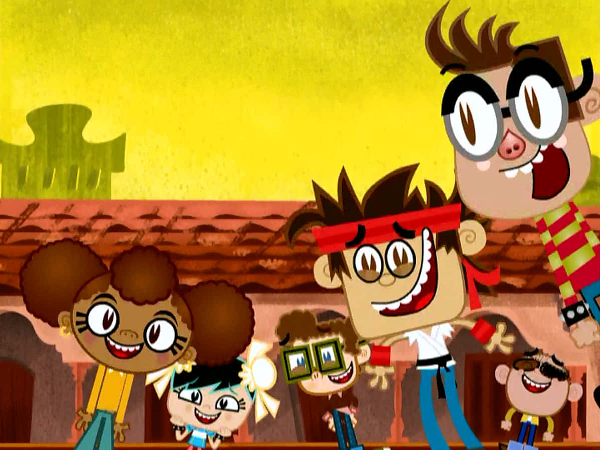 El Tigre: The Adventures of Manny Rivera, animated kids, exaggerated expressions, SD Desktop Wallpaper