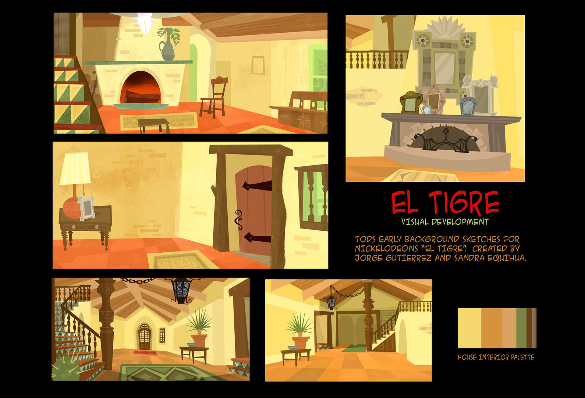 El Tigre The Adventures Of Manny Rivera, wooden beams, stone fireplaces, Full HD Desktop Wallpaper