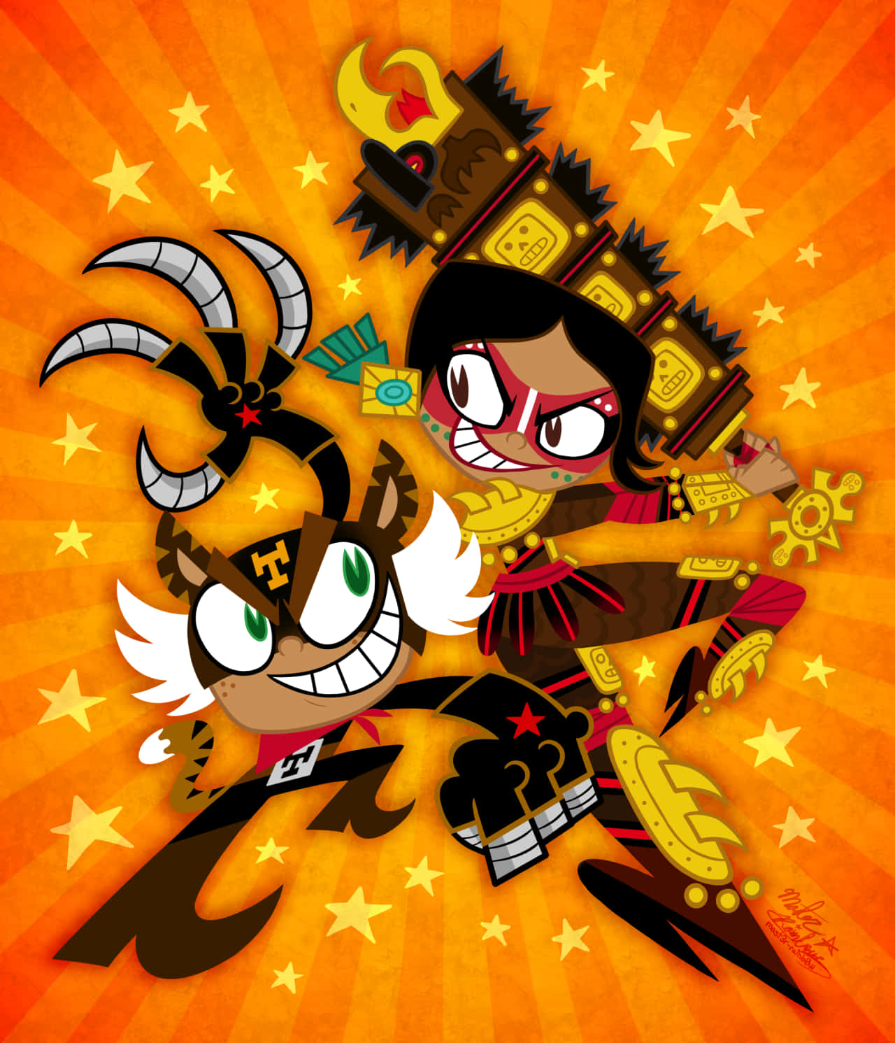 El Tigre The Adventures Of Manny Rivera, Manny Rivera, Aztec-inspired armor, HD Phone Wallpaper