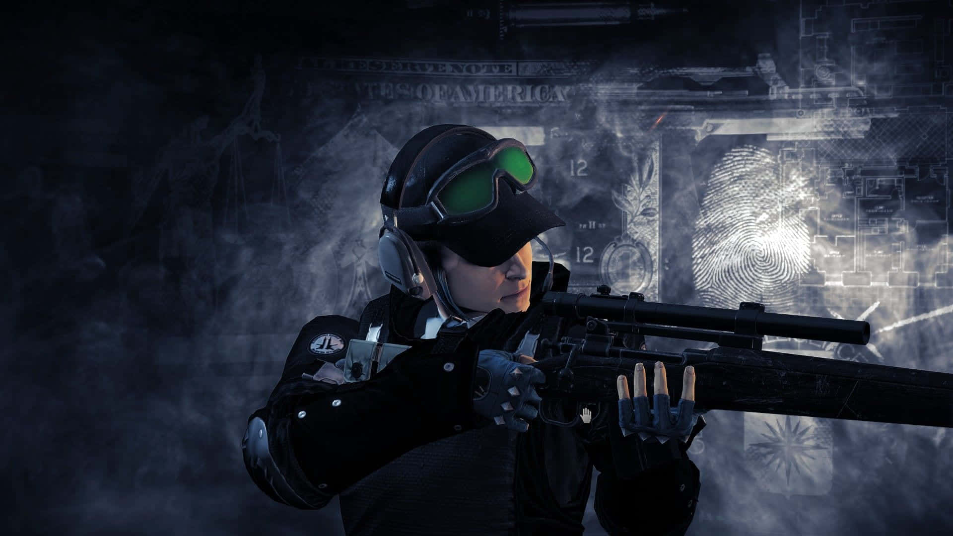 Ela R6, sniper, tactical gear, Full HD Desktop Wallpaper