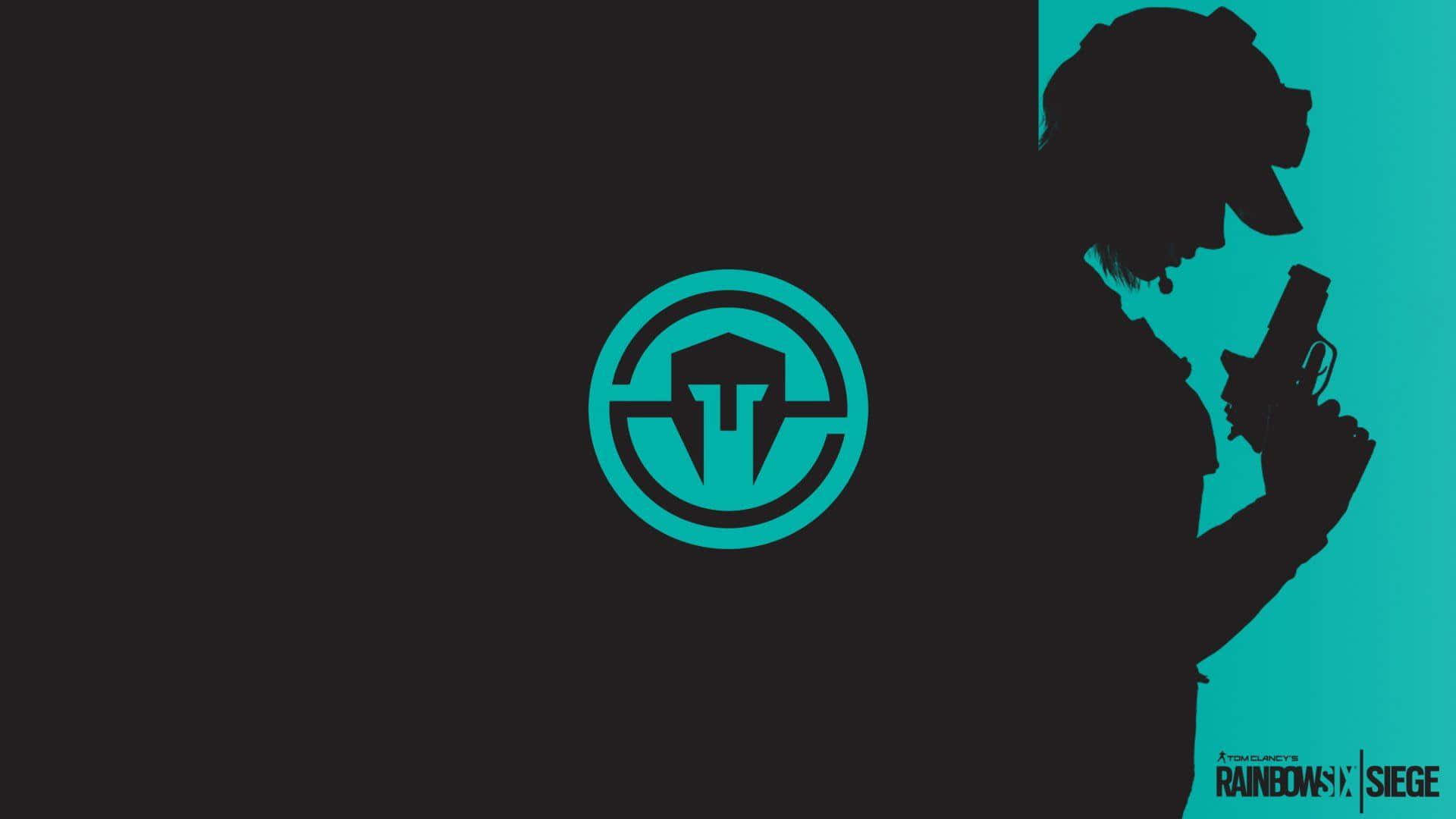 Ela R6, teal background, silhouette, Full HD Desktop Wallpaper