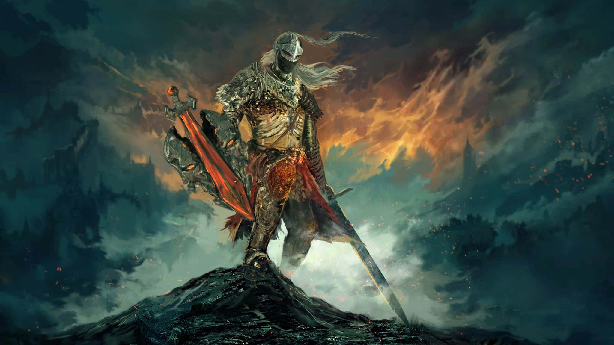 Elden Ring, warrior, ornate armor, Full HD Desktop Wallpaper