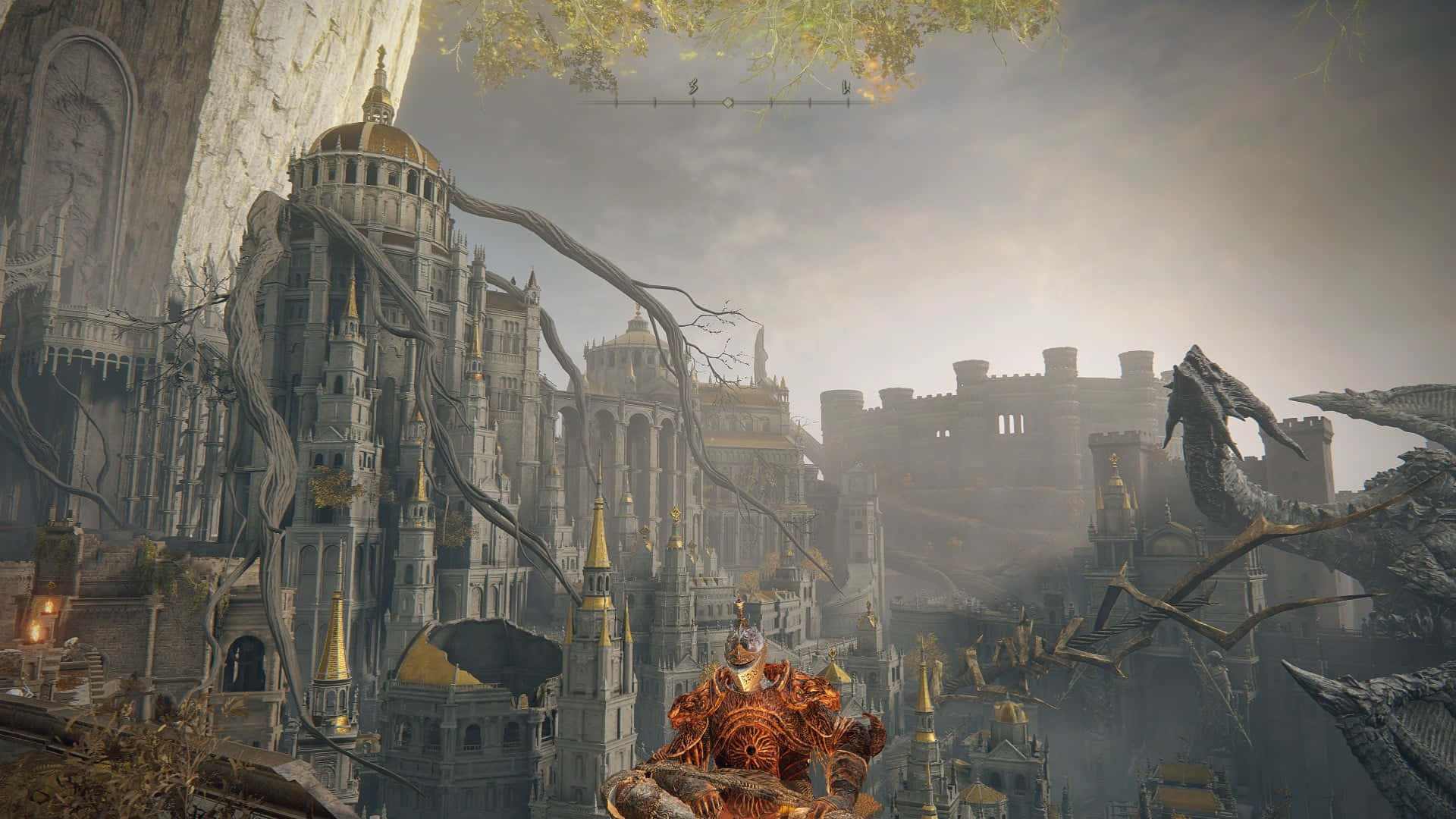 Elden Ring, majestic ruins, gothic cathedral, Full HD Desktop Wallpaper
