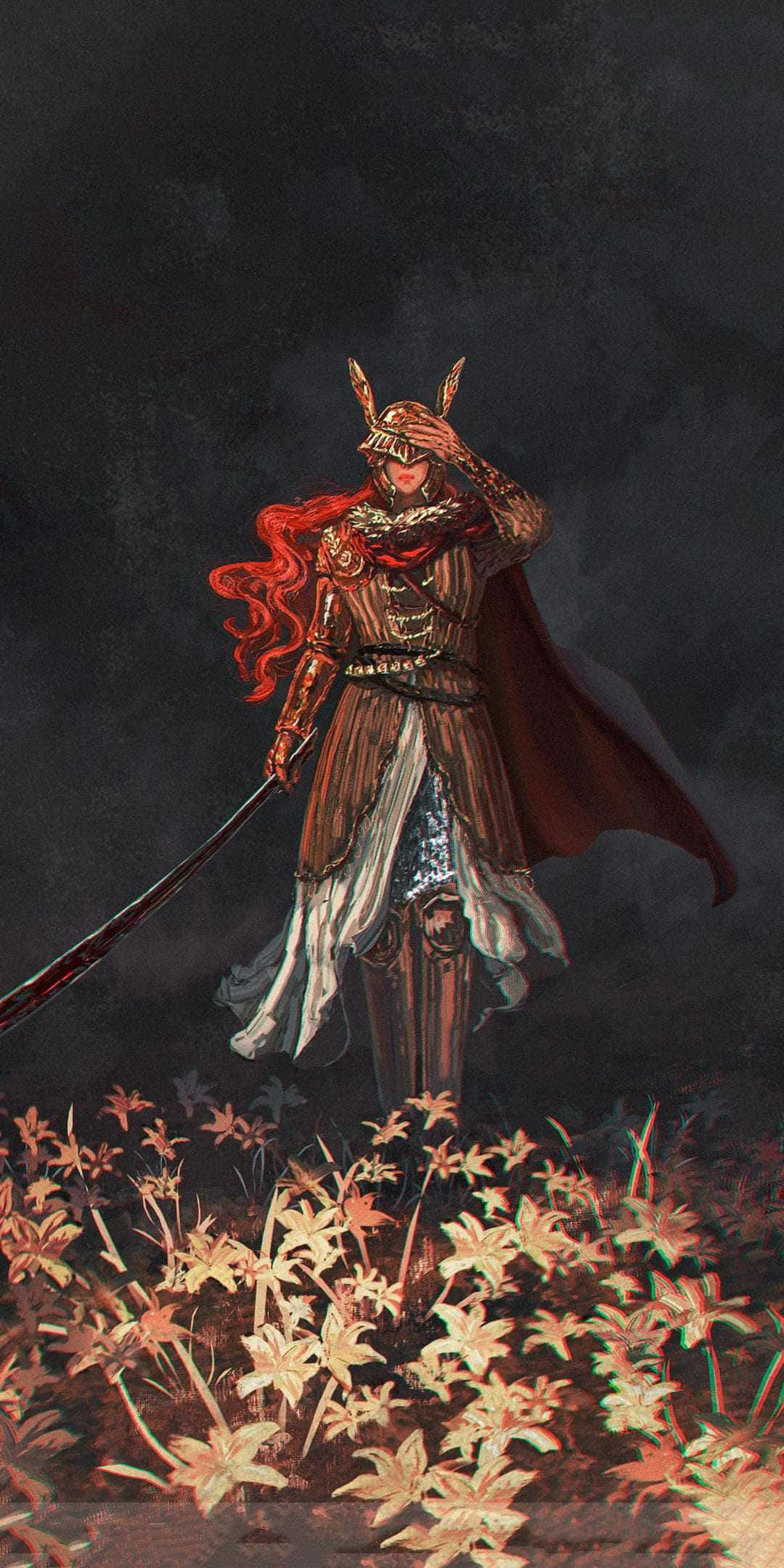 Elden Ring, warrior, red hair, Full HD Phone Wallpaper