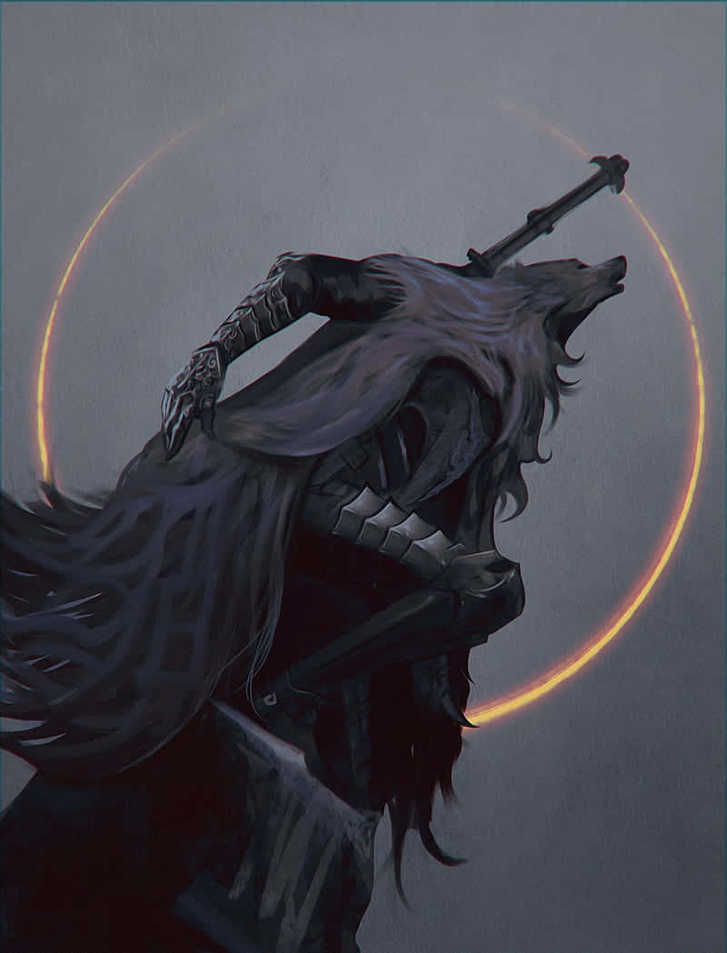 Elden Ring, warrior, wolf-like features, SD Phone Wallpaper