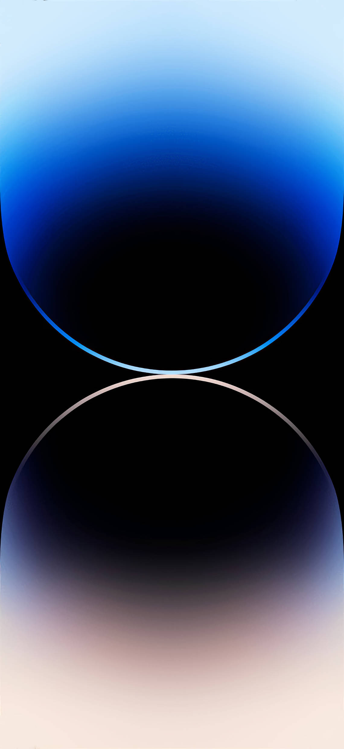iPhone 14, dark rings, glowing curved orbs, Full HD Phone Wallpaper