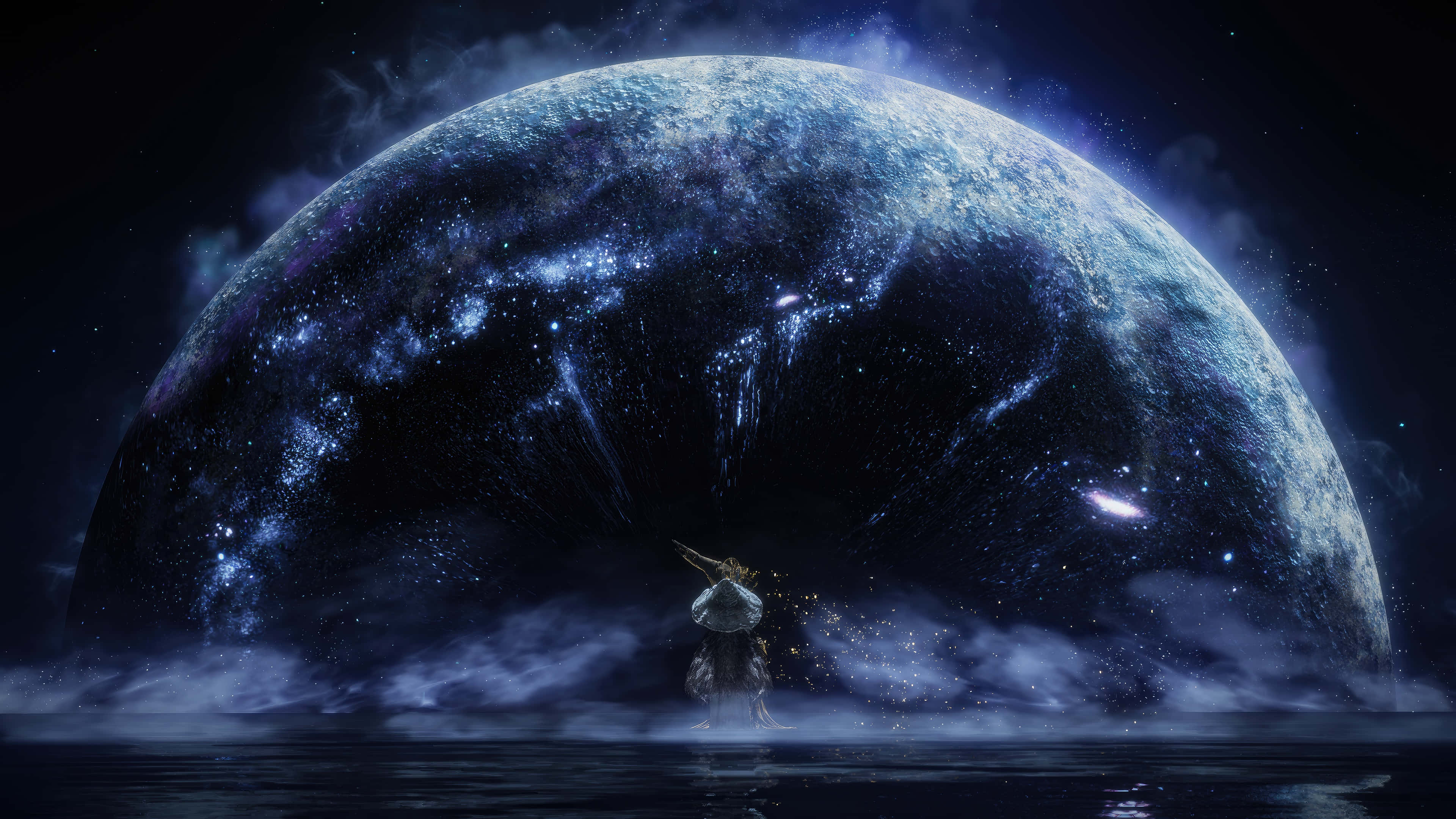 Elden Ring, warrior, cosmos, 4K Desktop Wallpaper