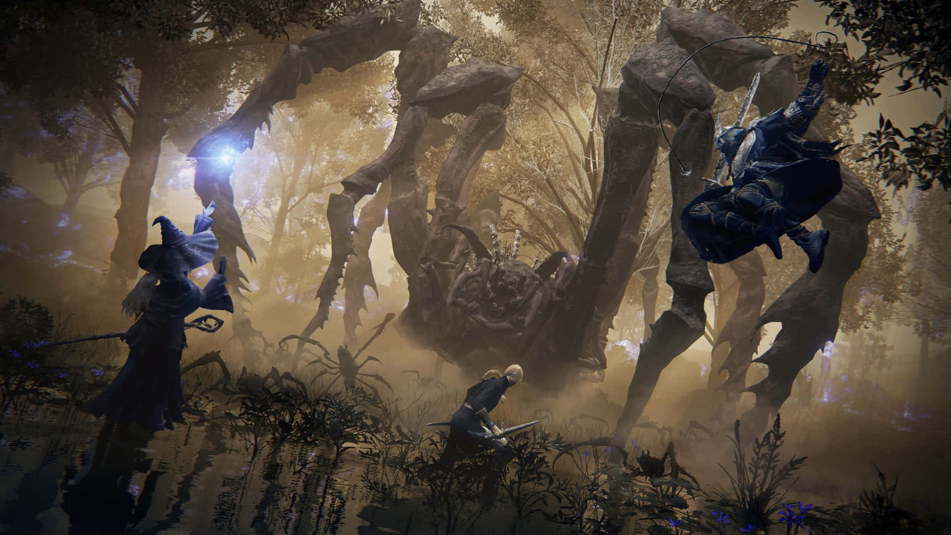 Elden Ring Nightreign, boss fight, colossal spider, Full HD Desktop Wallpaper