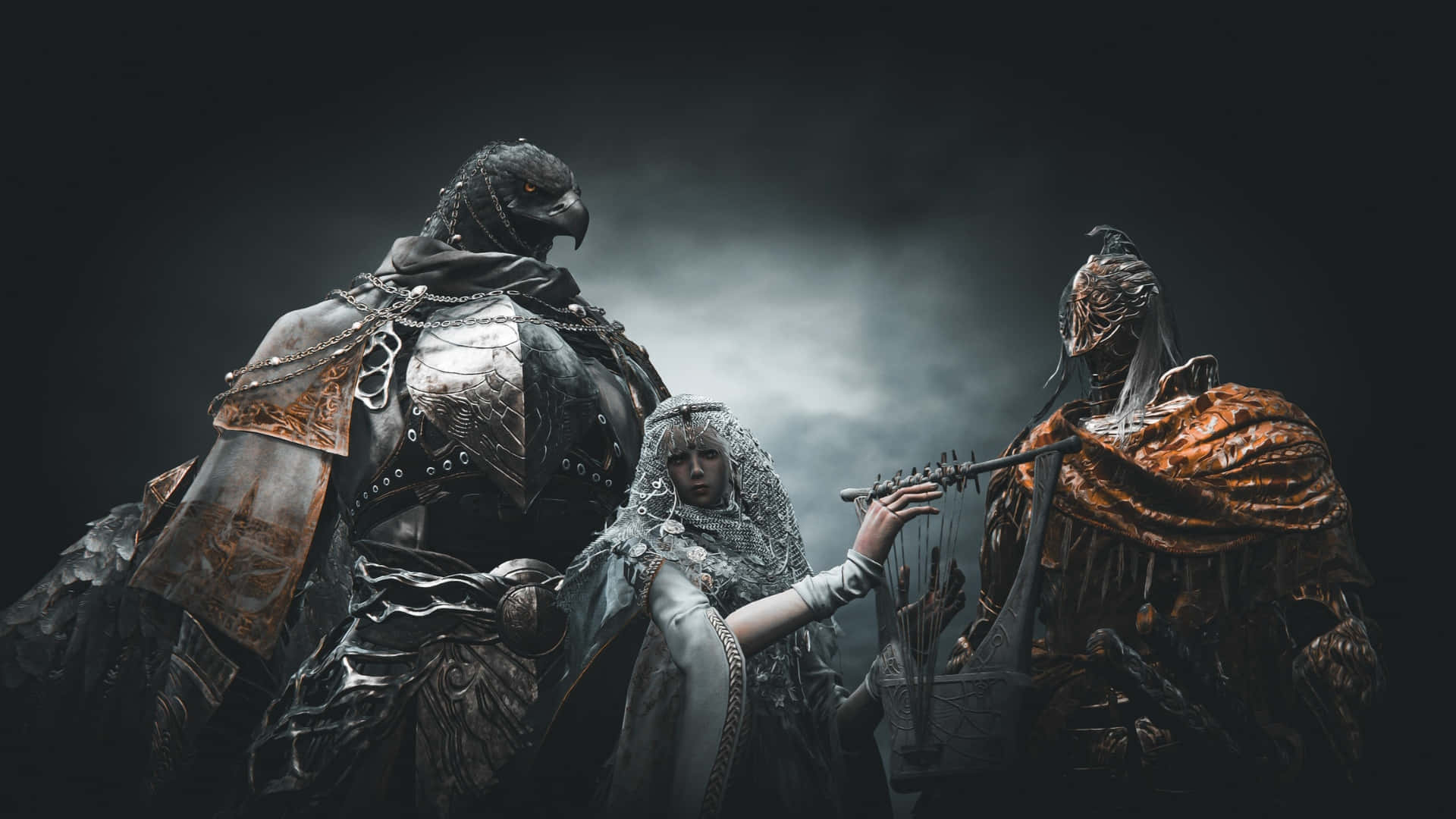 Elden Ring Nightreign, silver armor, eagle head, Full HD Desktop Wallpaper