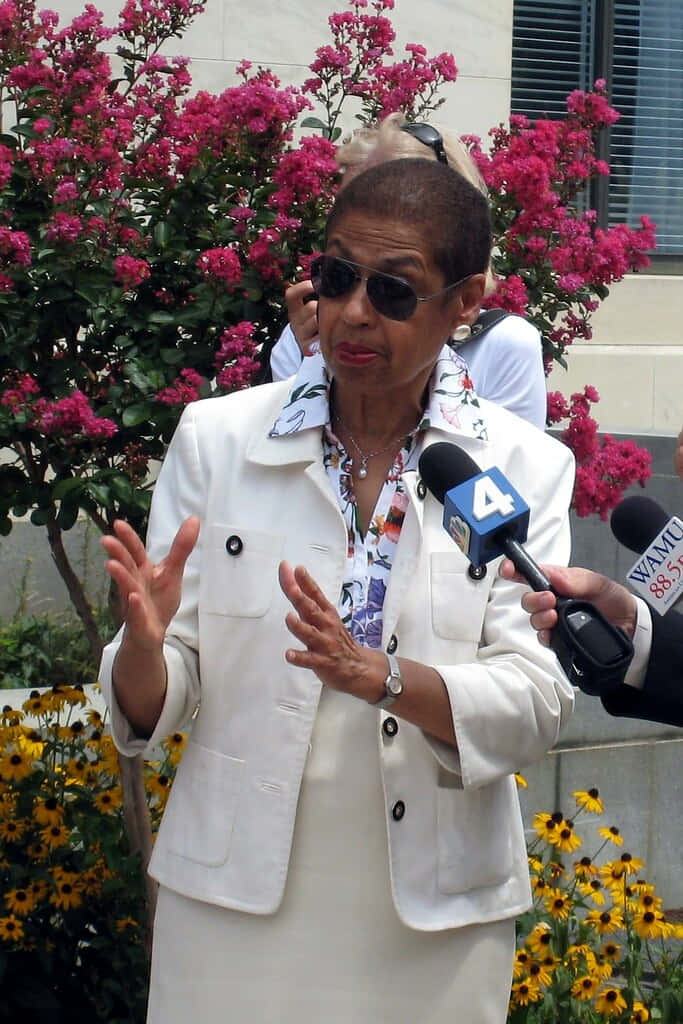 Eleanor Holmes Norton, white suit, sunglasses, SD Phone Wallpaper