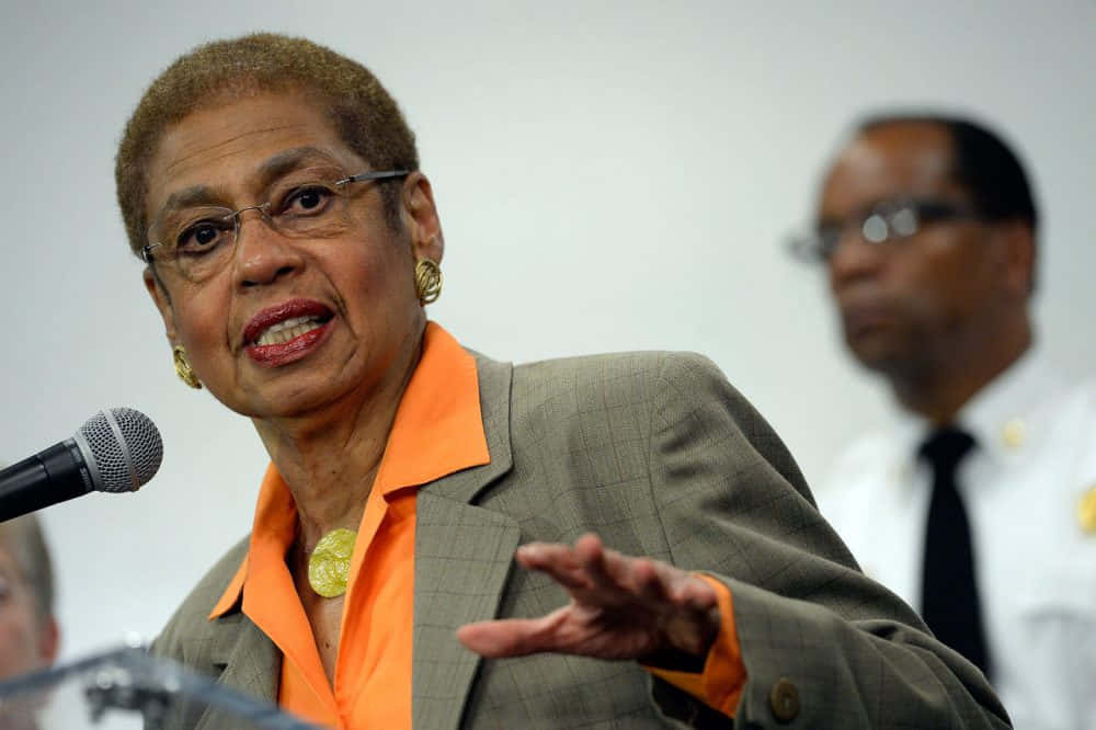 Eleanor Holmes Norton, microphone, short hair, SD Desktop Wallpaper