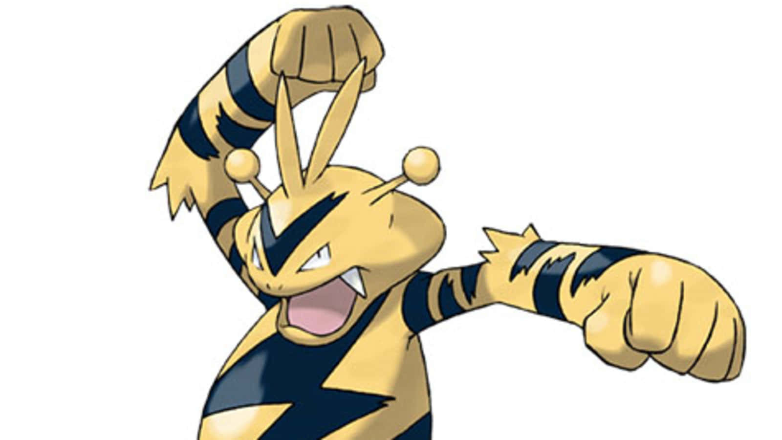 Electabuzz, yellow and black striped, electric-type Pokémon, HD Desktop Wallpaper