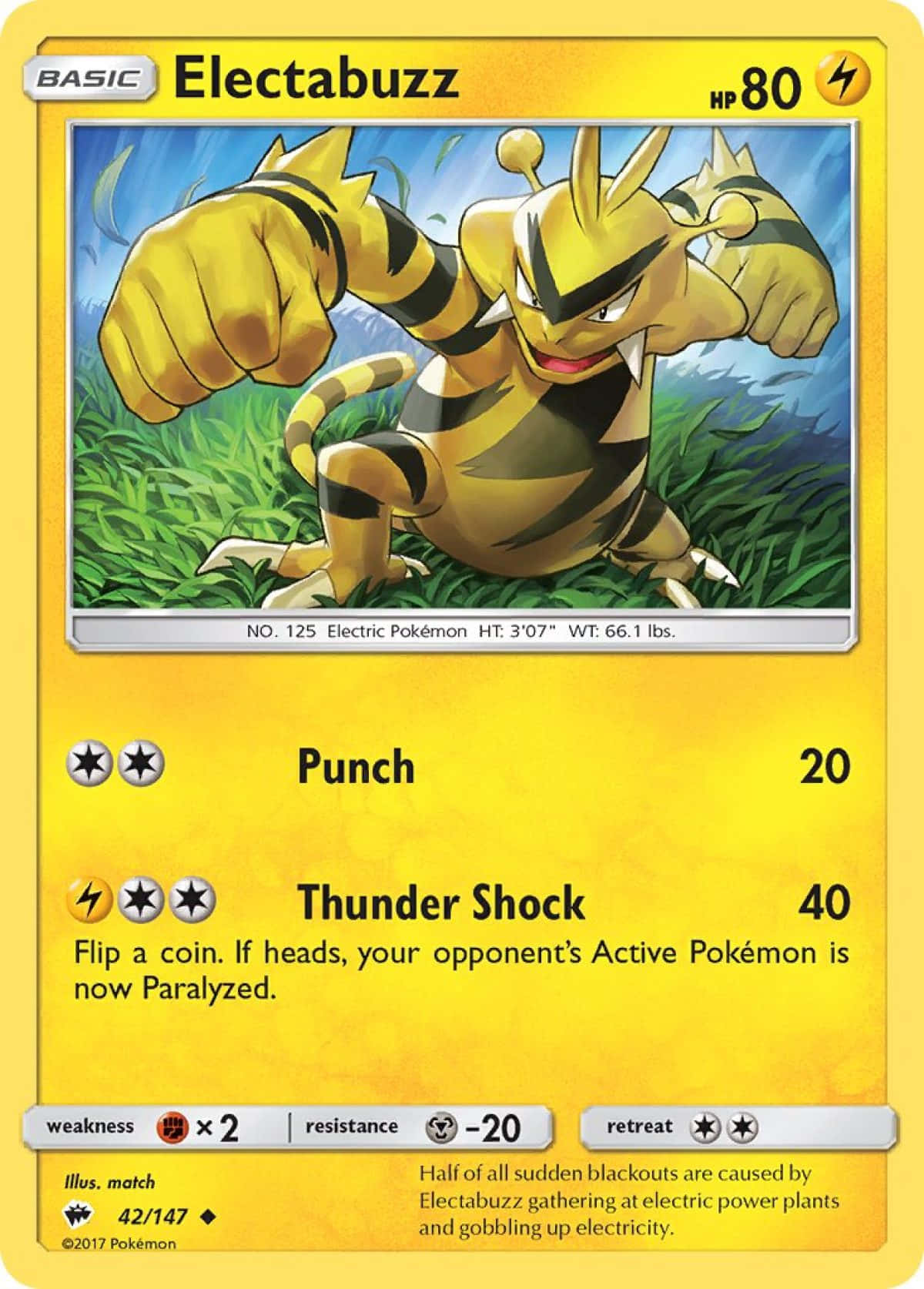 Electabuzz, yellow and black, electric Pokémon, HD Phone Wallpaper