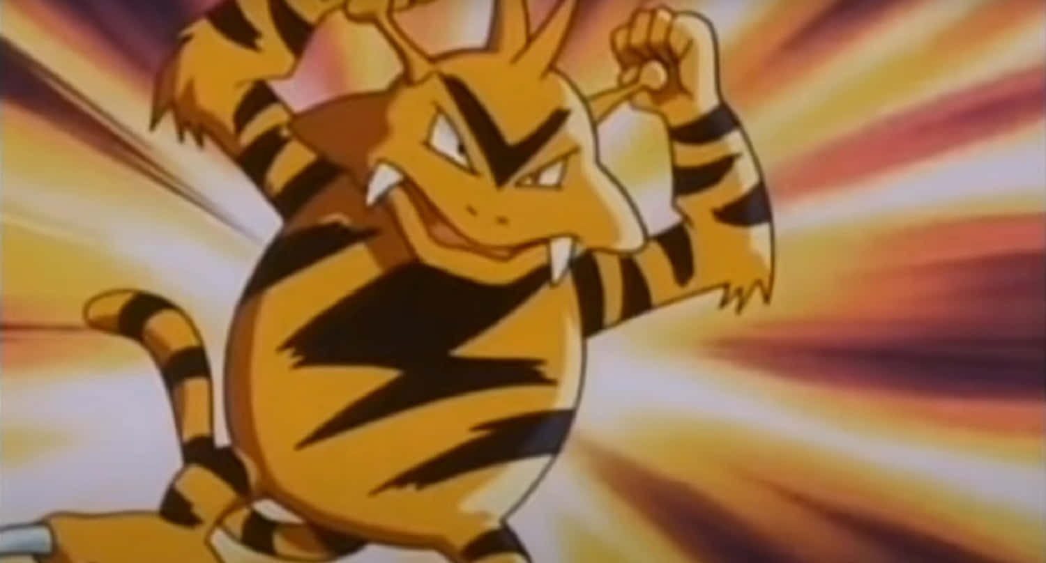 Electabuzz, tiger-striped, anime, HD Desktop Wallpaper