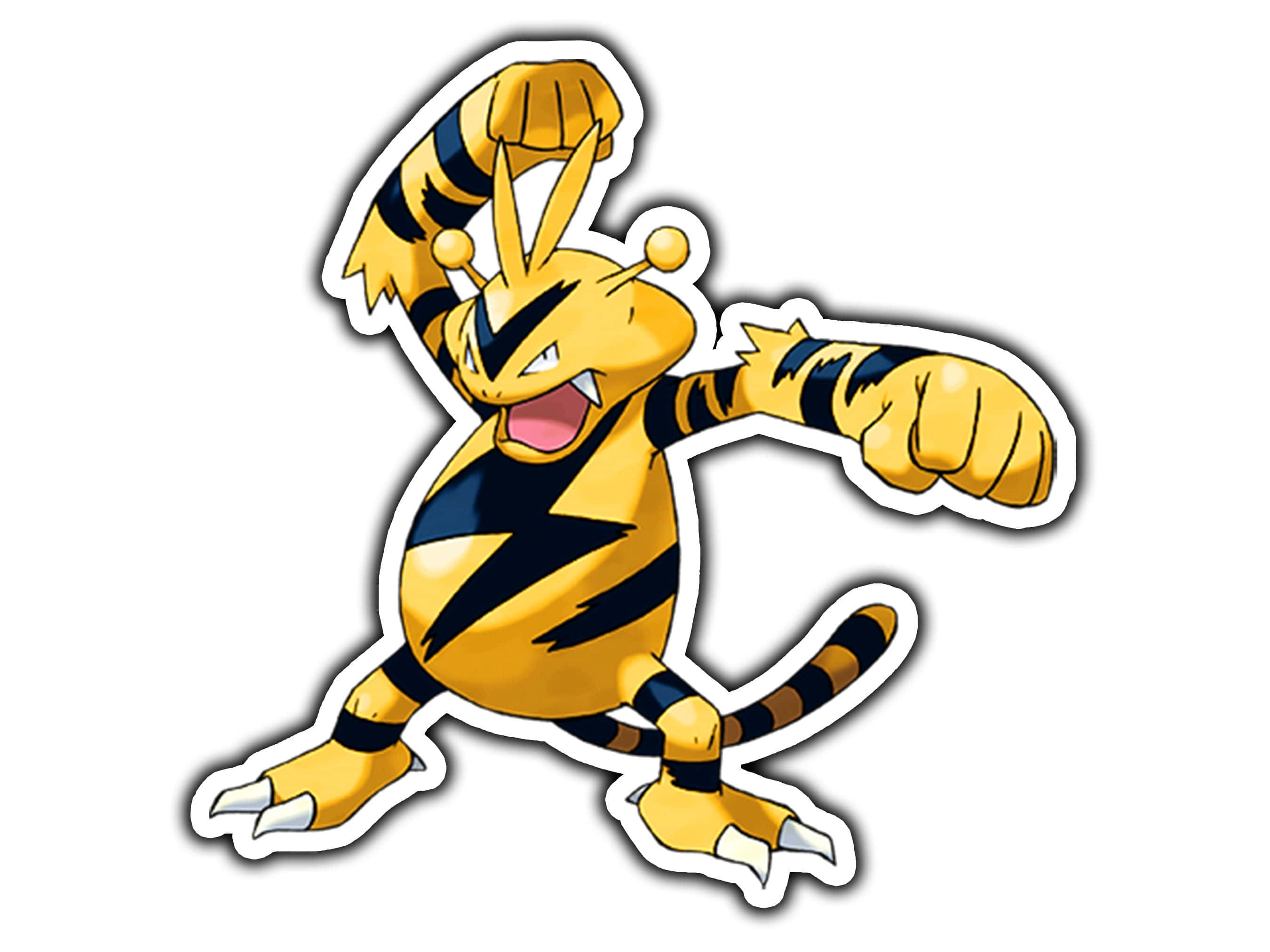 Electabuzz, yellow, black, 2K Desktop Wallpaper