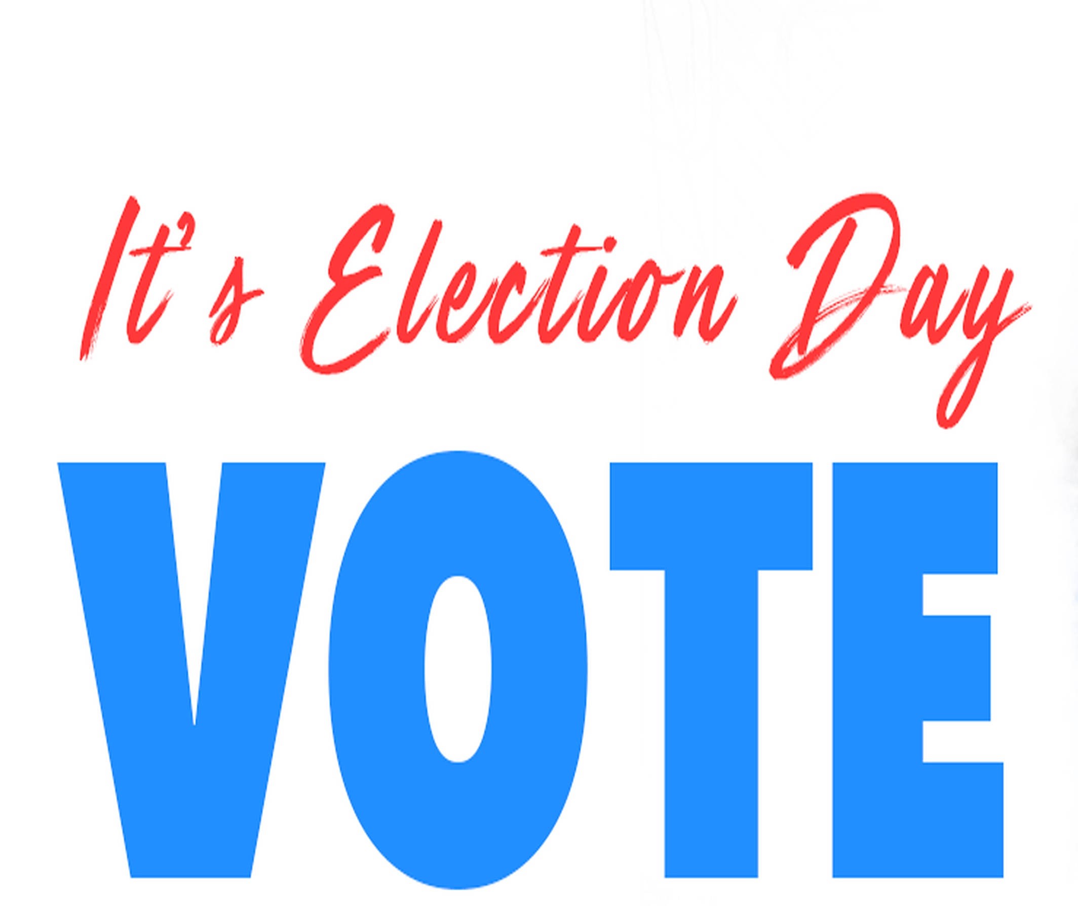 VOTE, It's Election Day, blue, Full HD Desktop Wallpaper