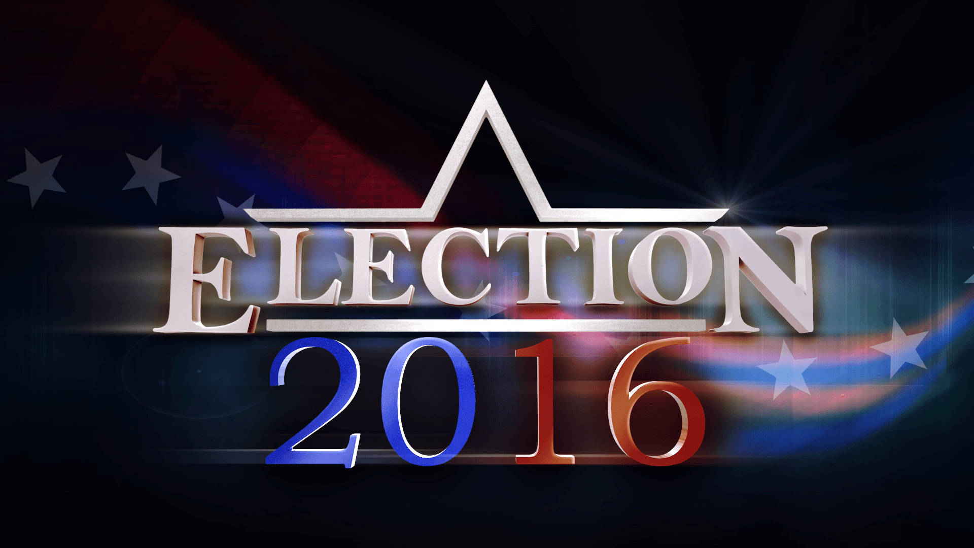 ELECTION 2016, American flag colors, stars, Full HD Desktop Wallpaper