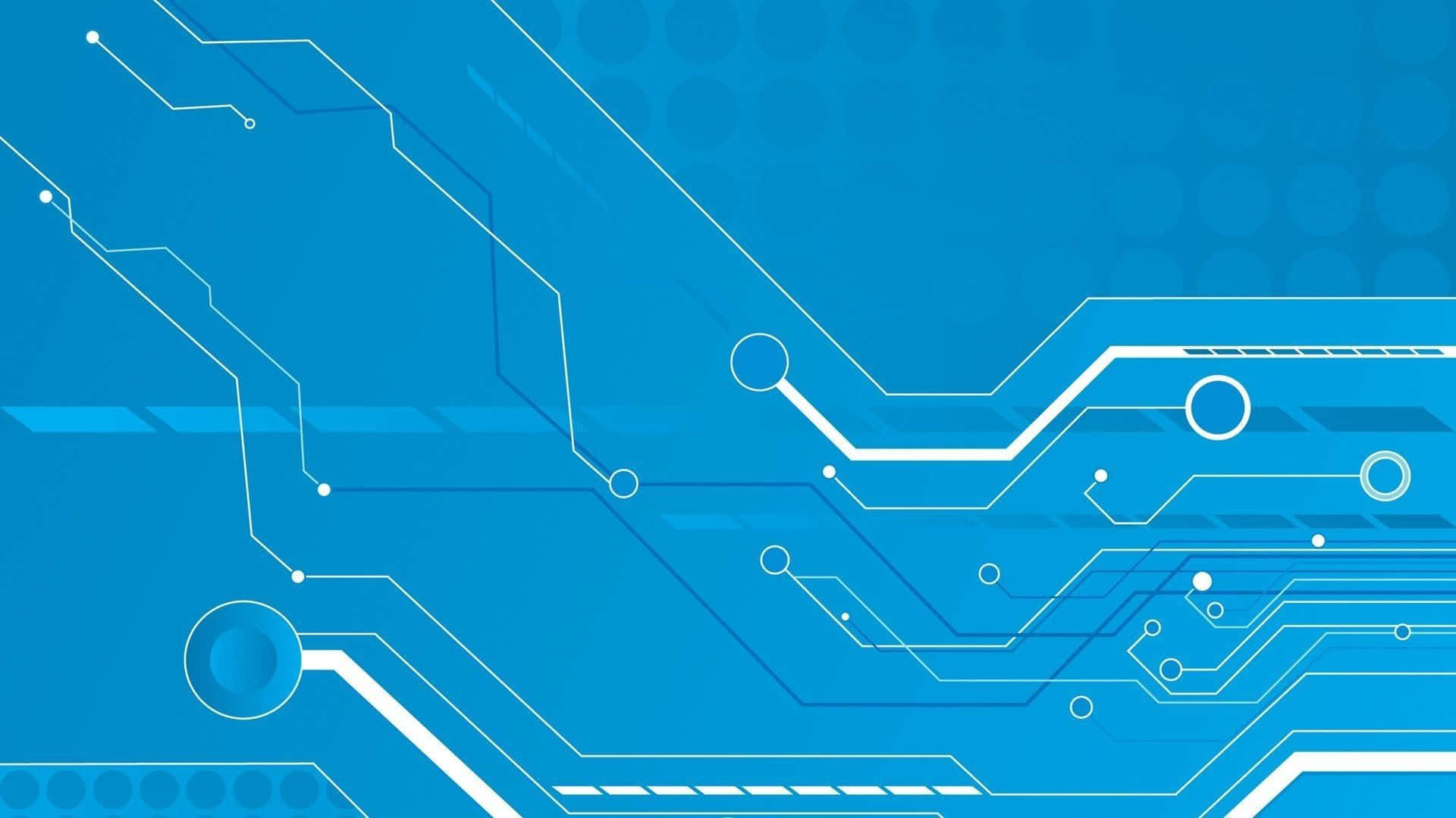 Electric Blue, 1920 x 1080, digital circuit board, Full HD Desktop Wallpaper