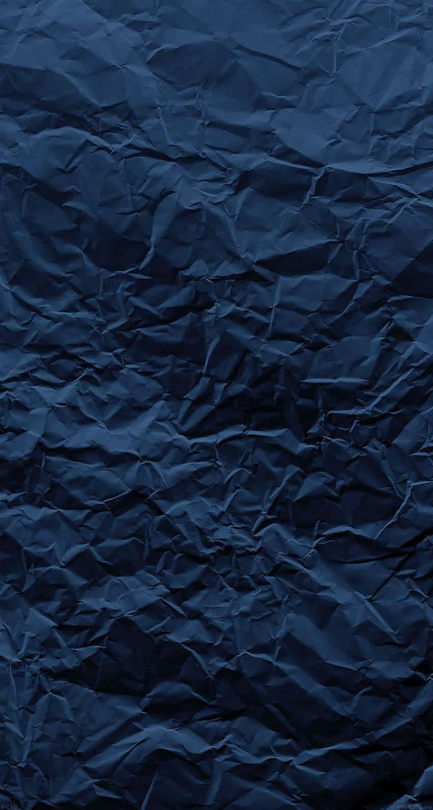 Electric Blue Crumpled Texture, dark blue paper, textured folds, HD Phone Wallpaper