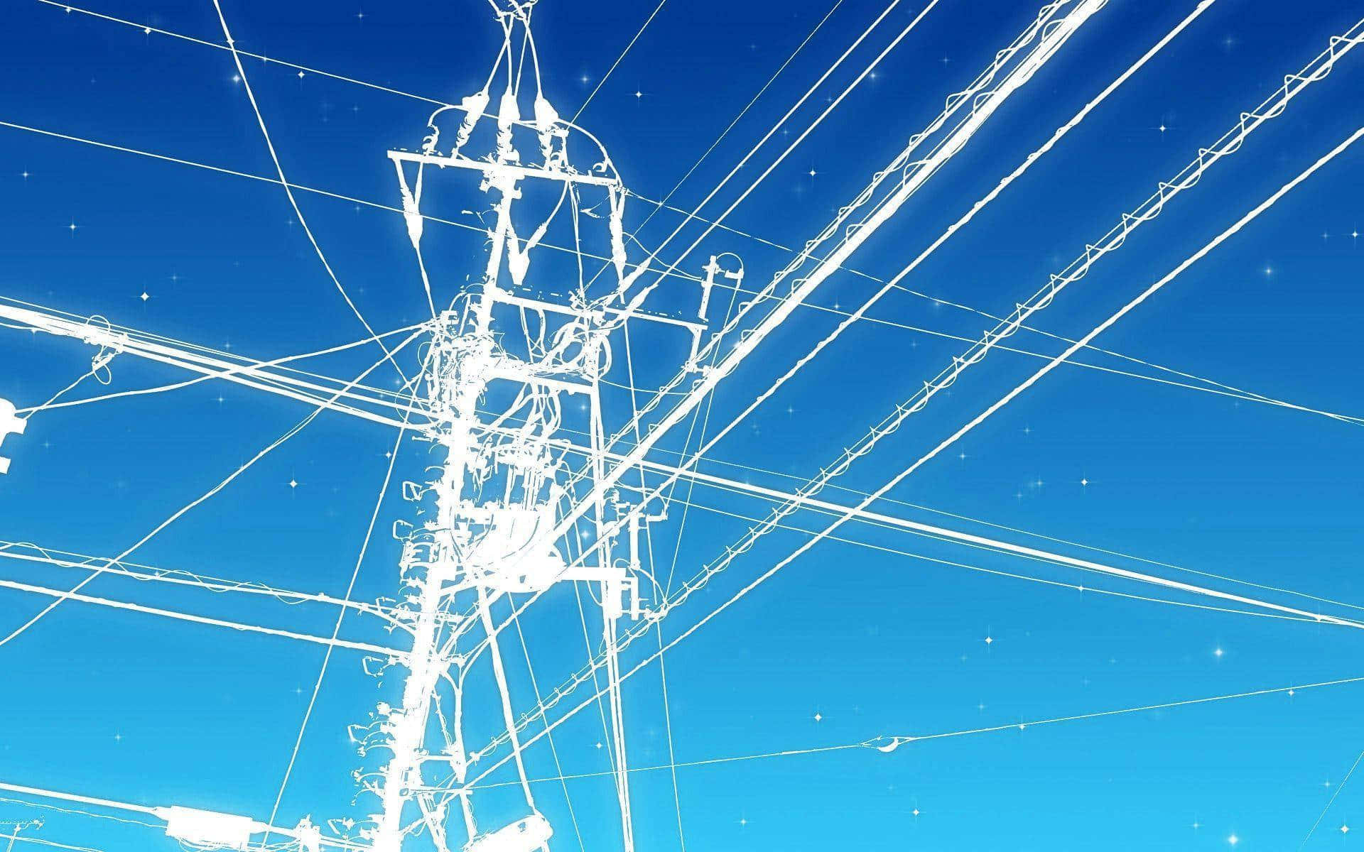electric post, electrical wiring, power line tower, Full HD Desktop Wallpaper